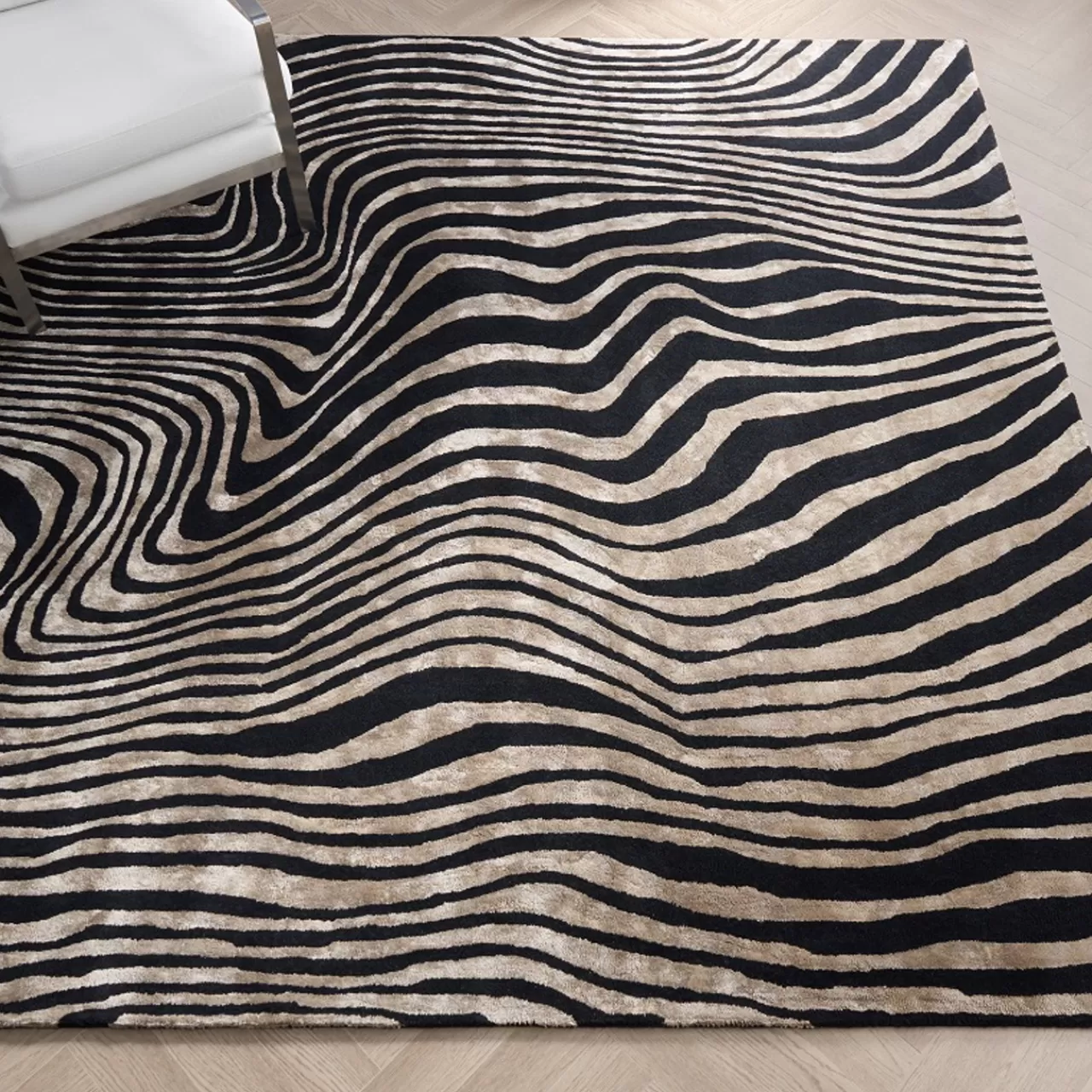 Z Gallerie Abstract Zebra Rug> Modern Rugs | Pattern Rugs