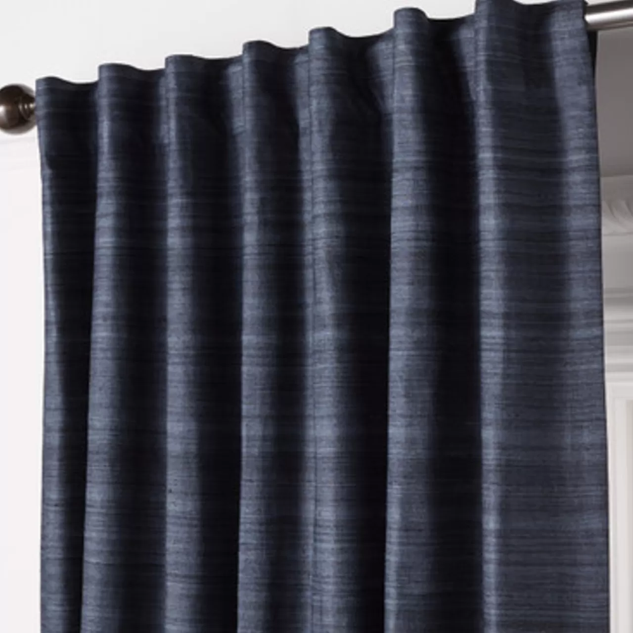 Z Gallerie Aiya Silk Midnight - Custom> Solid Window Panels | Custom Window Panels