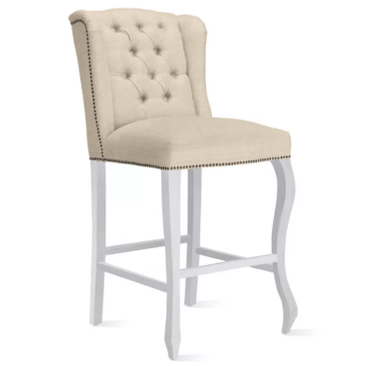 Z Gallerie Archer Stool - High Gloss White> Dining Chairs