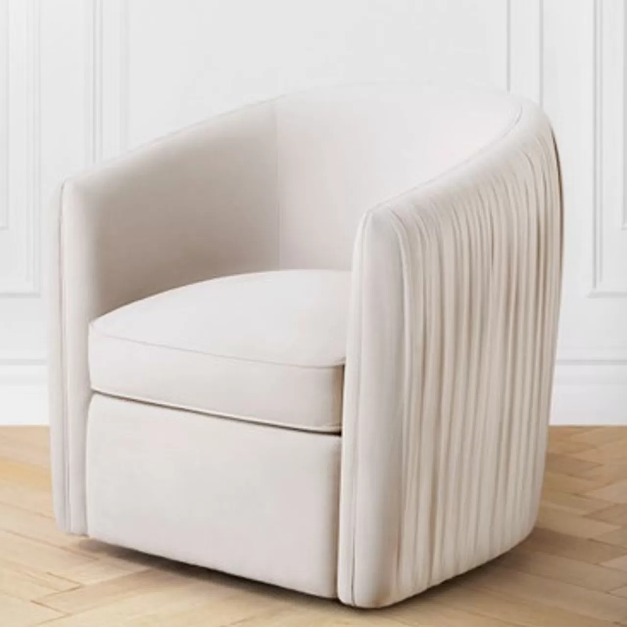 Z Gallerie Aria Pleated Swivel Chair> Accent Chairs | Swivel Chairs