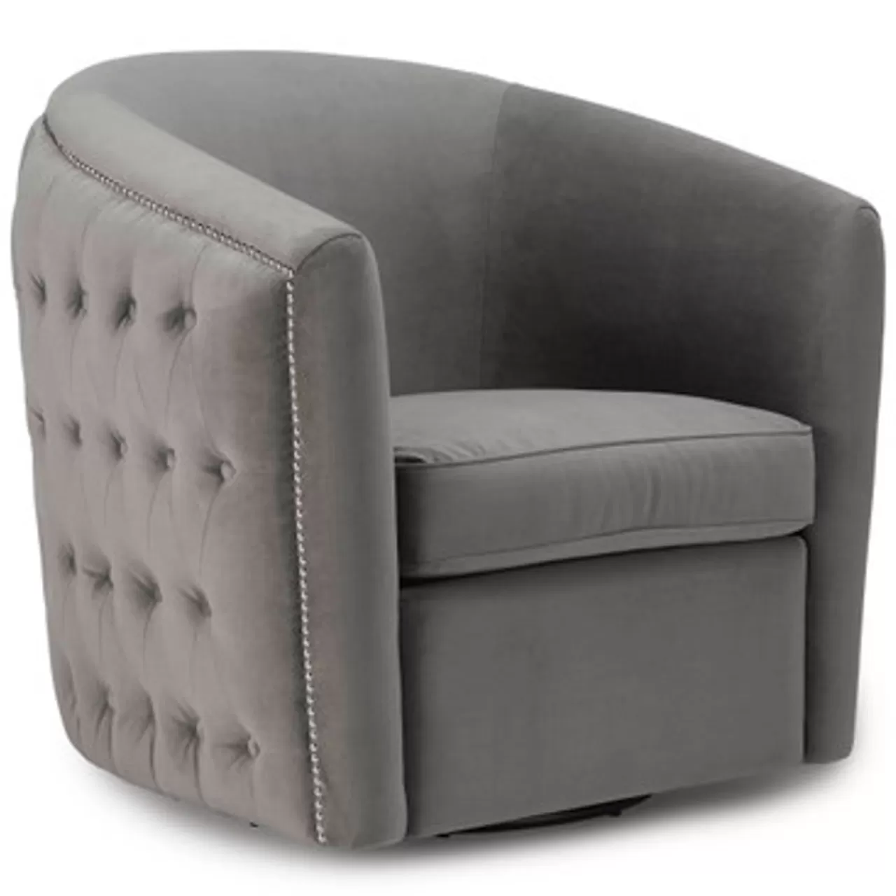 Z Gallerie Aria Tufted Swivel Chair> Accent Chairs