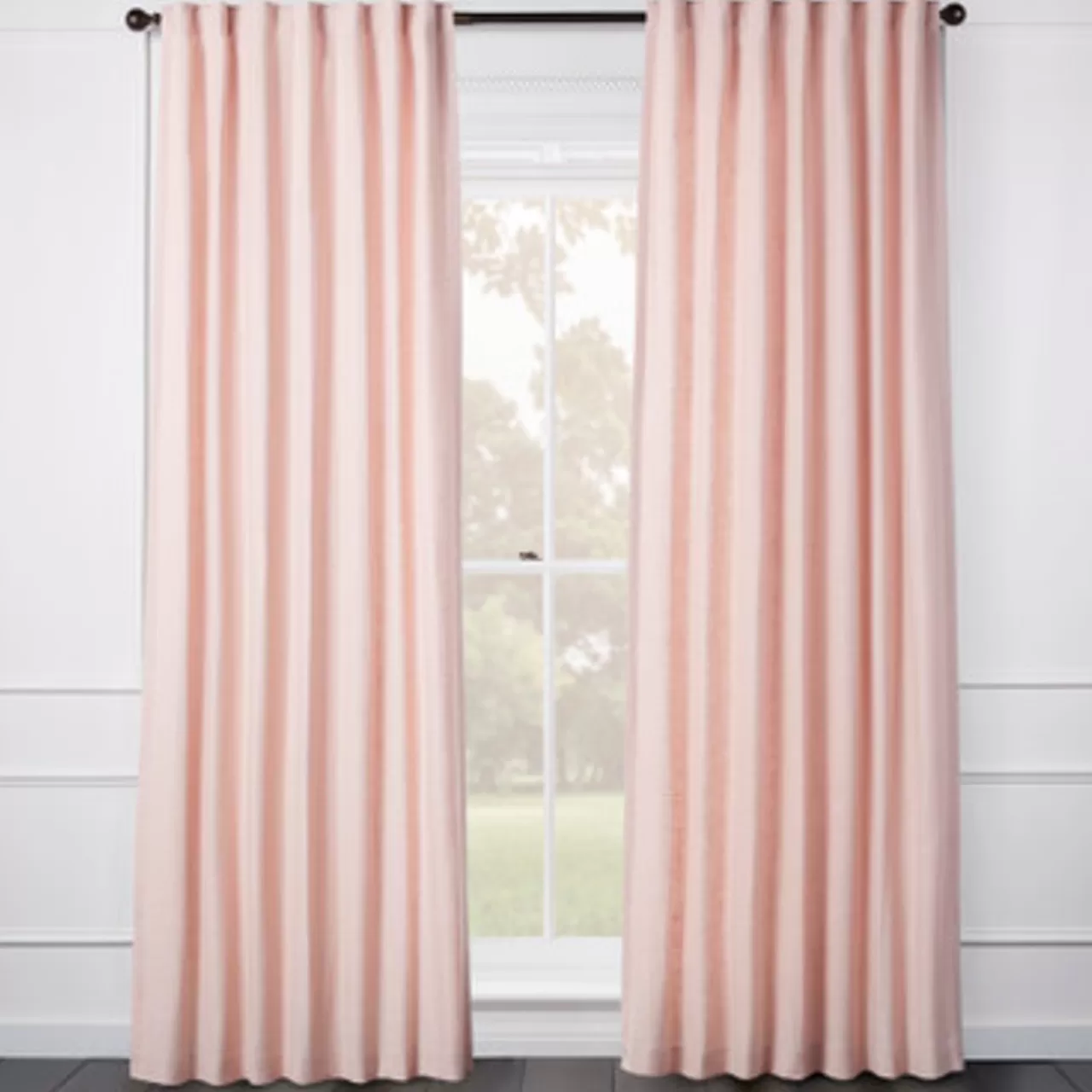 Z Gallerie Audrey Linen Blush - Custom> Solid Window Panels | Custom Window Panels