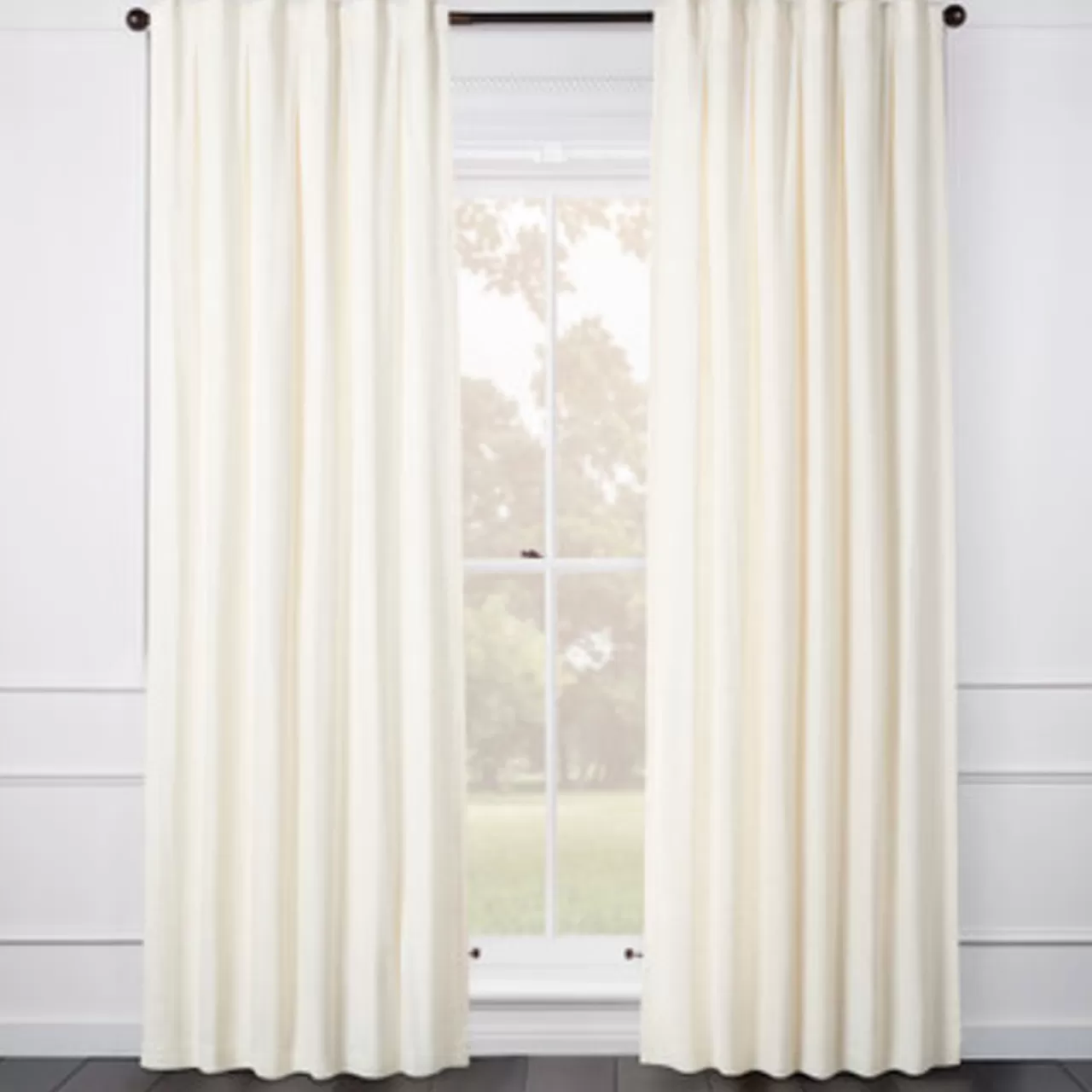 Z Gallerie Audrey Linen Ivory - Custom> Solid Window Panels | Custom Window Panels