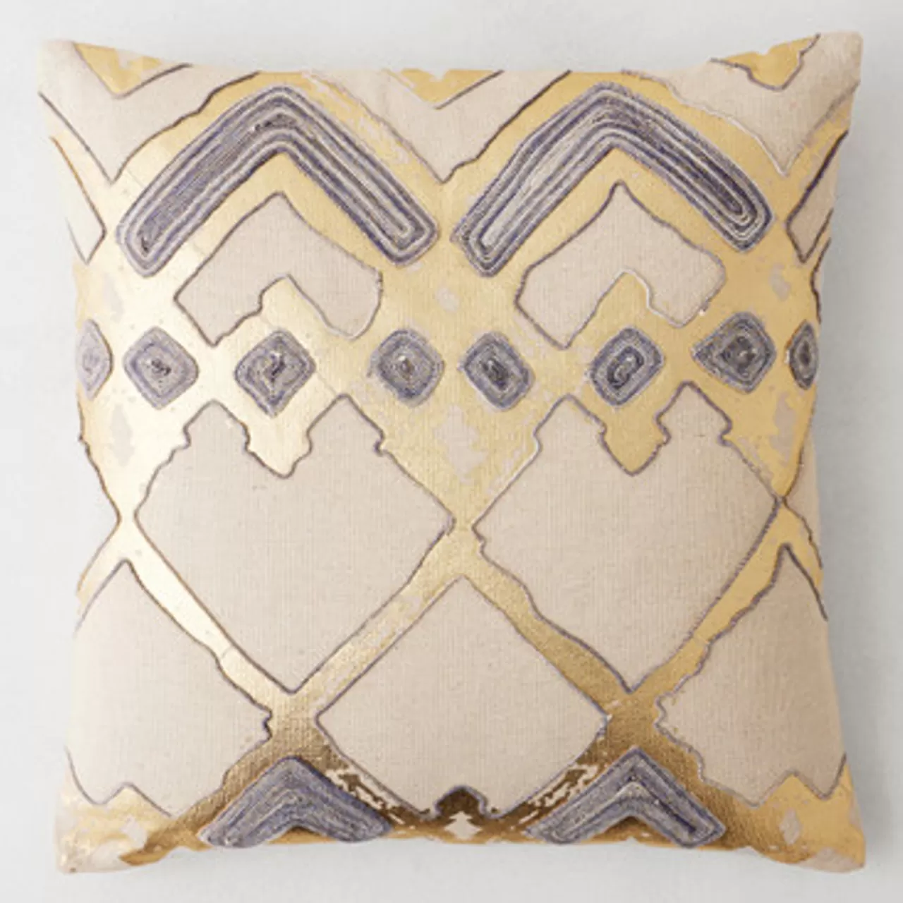 Z Gallerie Aura Pillow 20" - Natural/Gold> Textile Sale | Pillows