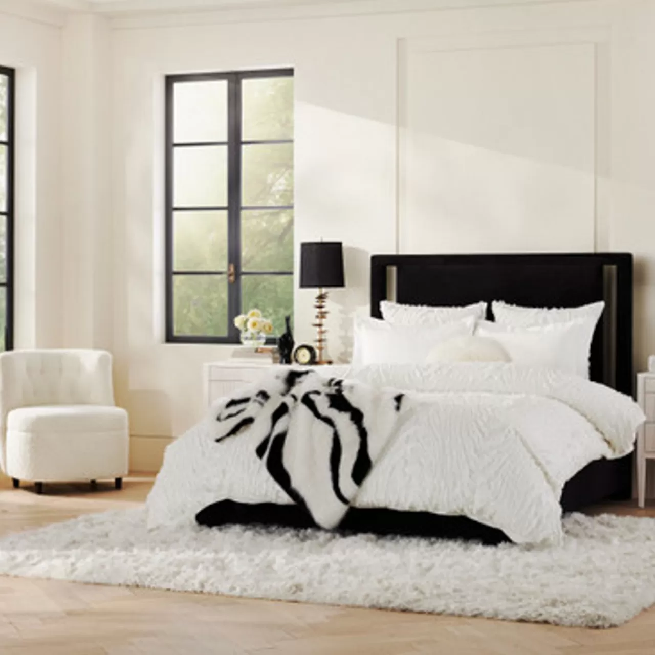 Z Gallerie Azalea Bedding - Pearl> Textured Bedding | Solid Bedding