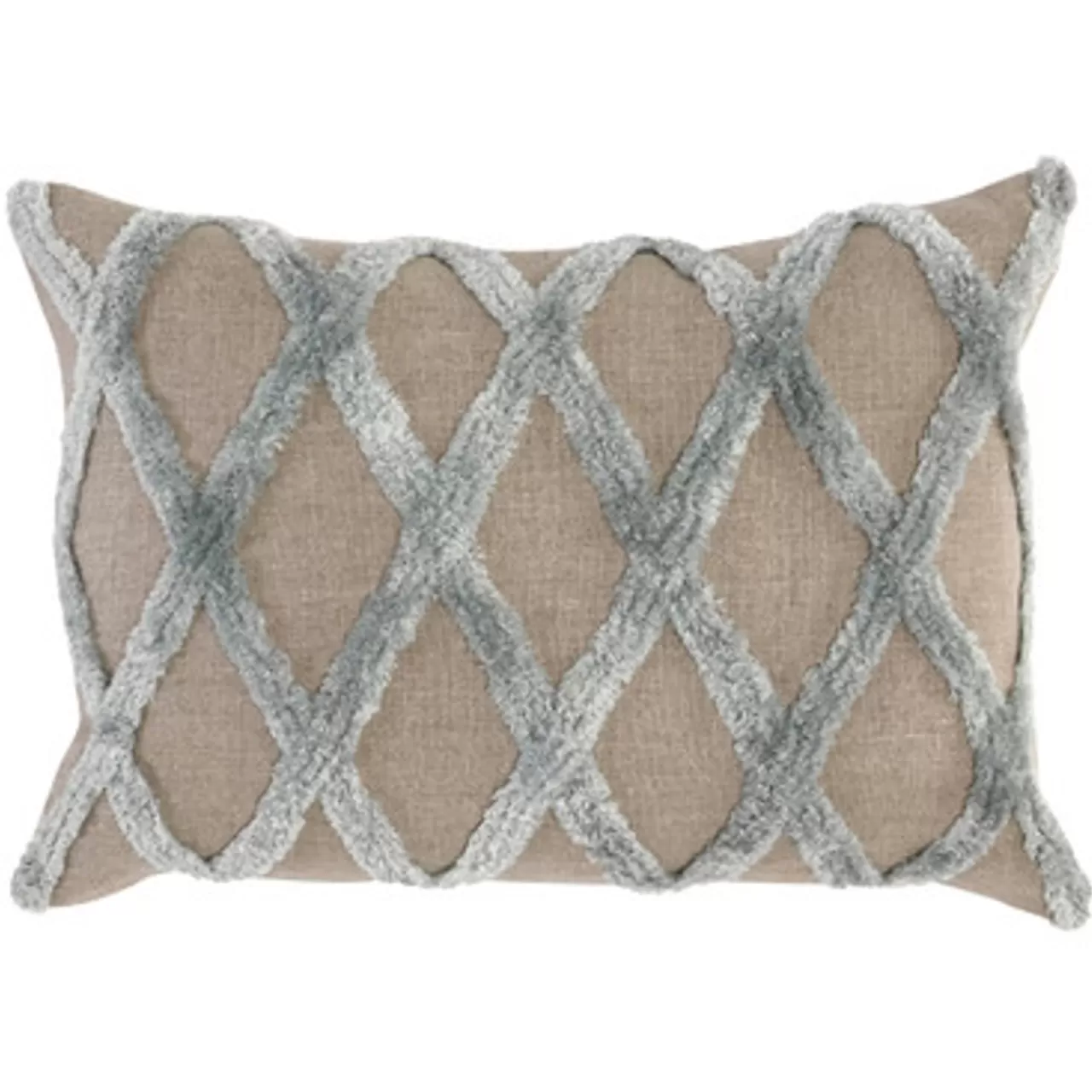 Z Gallerie Barton Lumbar Pillow - Ice Blue> Textile Sale | Patterned Pillows