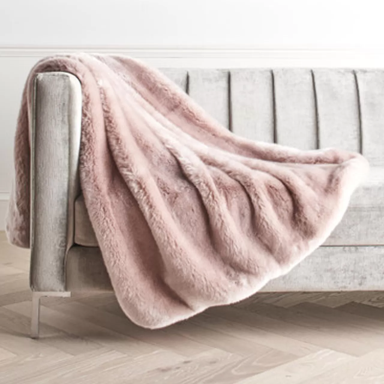 Z Gallerie Bijou Throw - Blush> Solid Throws | Textile Sale