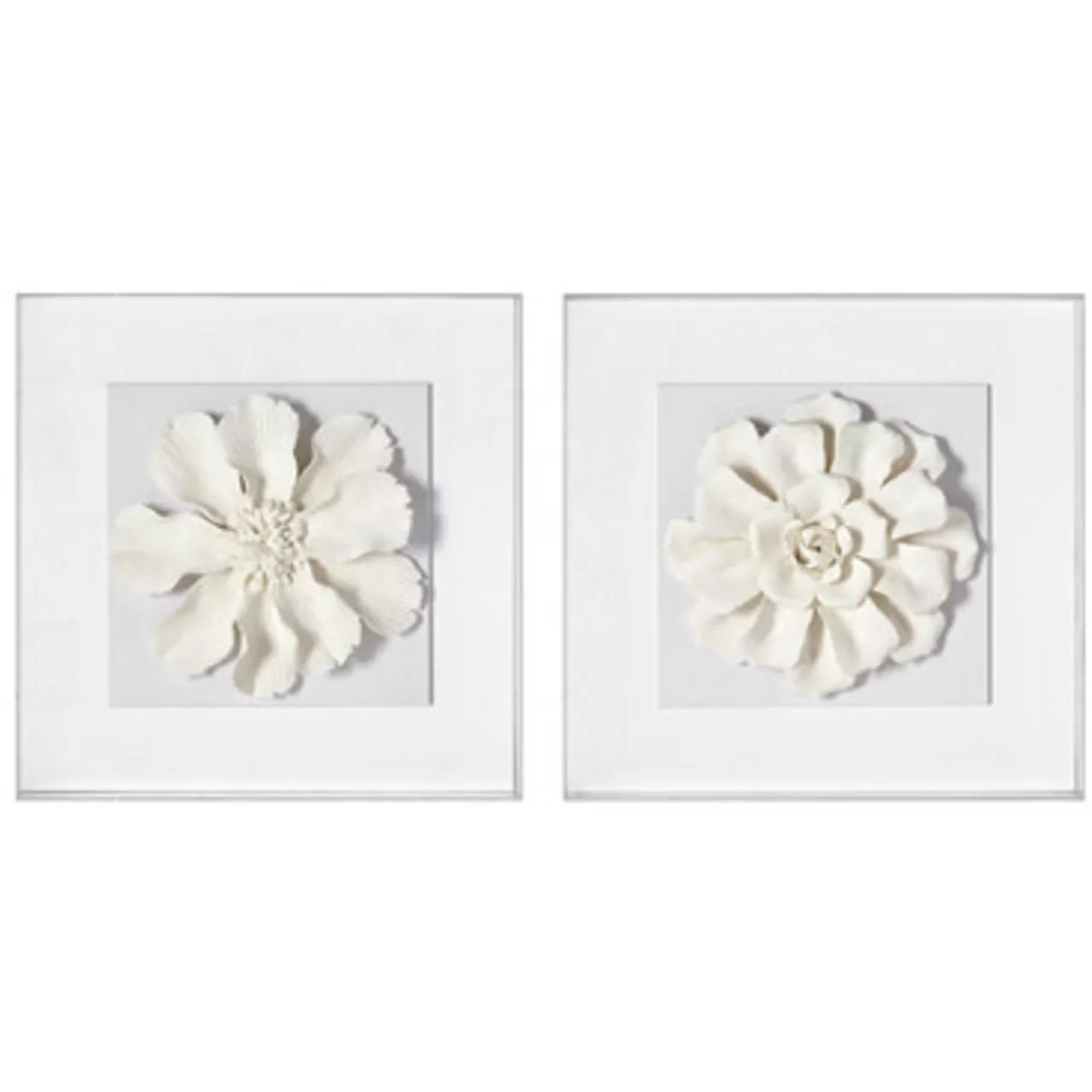 Z Gallerie Bisque Flower 1 And 2> Gift | Wall Décor