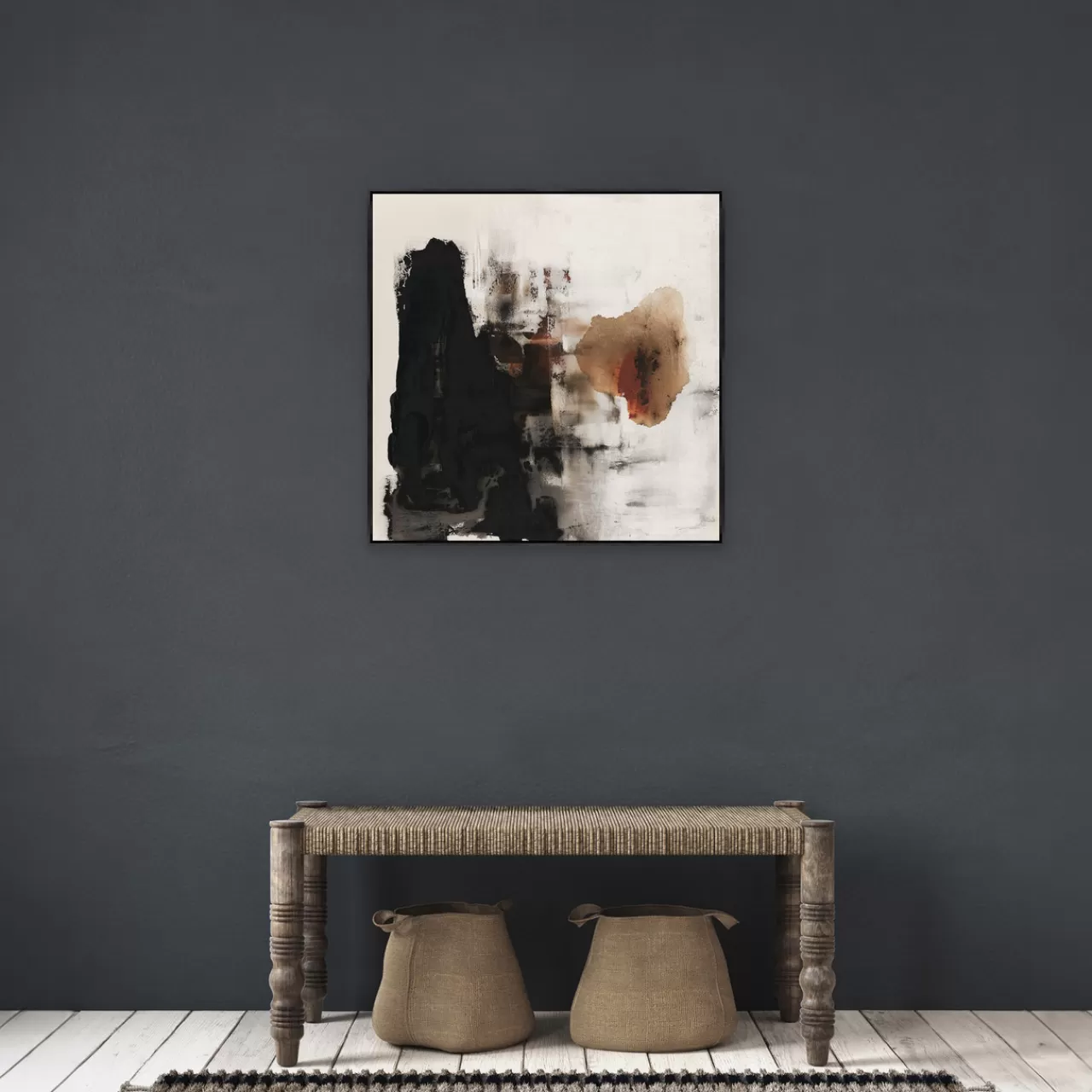 Z Gallerie Burning for You I> Hand Painted | Framed Art