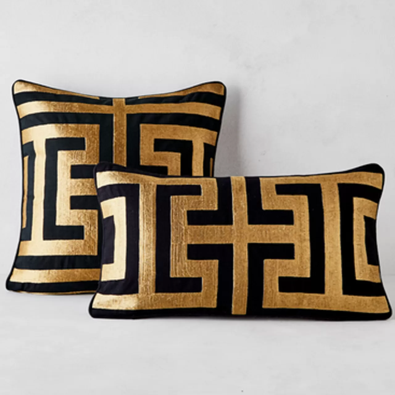 Z Gallerie Cace Pillow Collection - Black/Gold> Textile Sale | Patterned Pillows