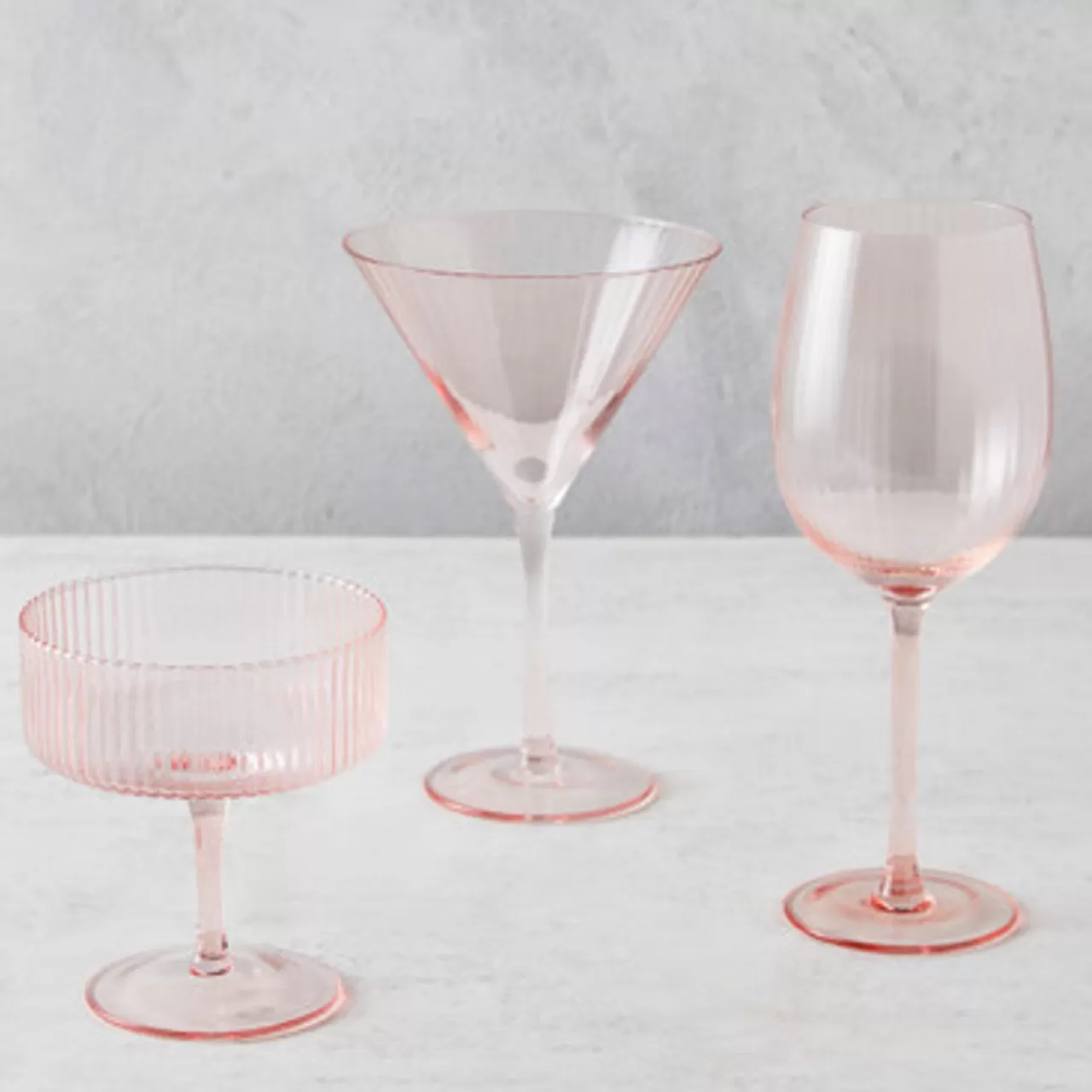 Z Gallerie Chloe Glassware Sets - Blush> Barware & Entertaining | Tabletop Sale