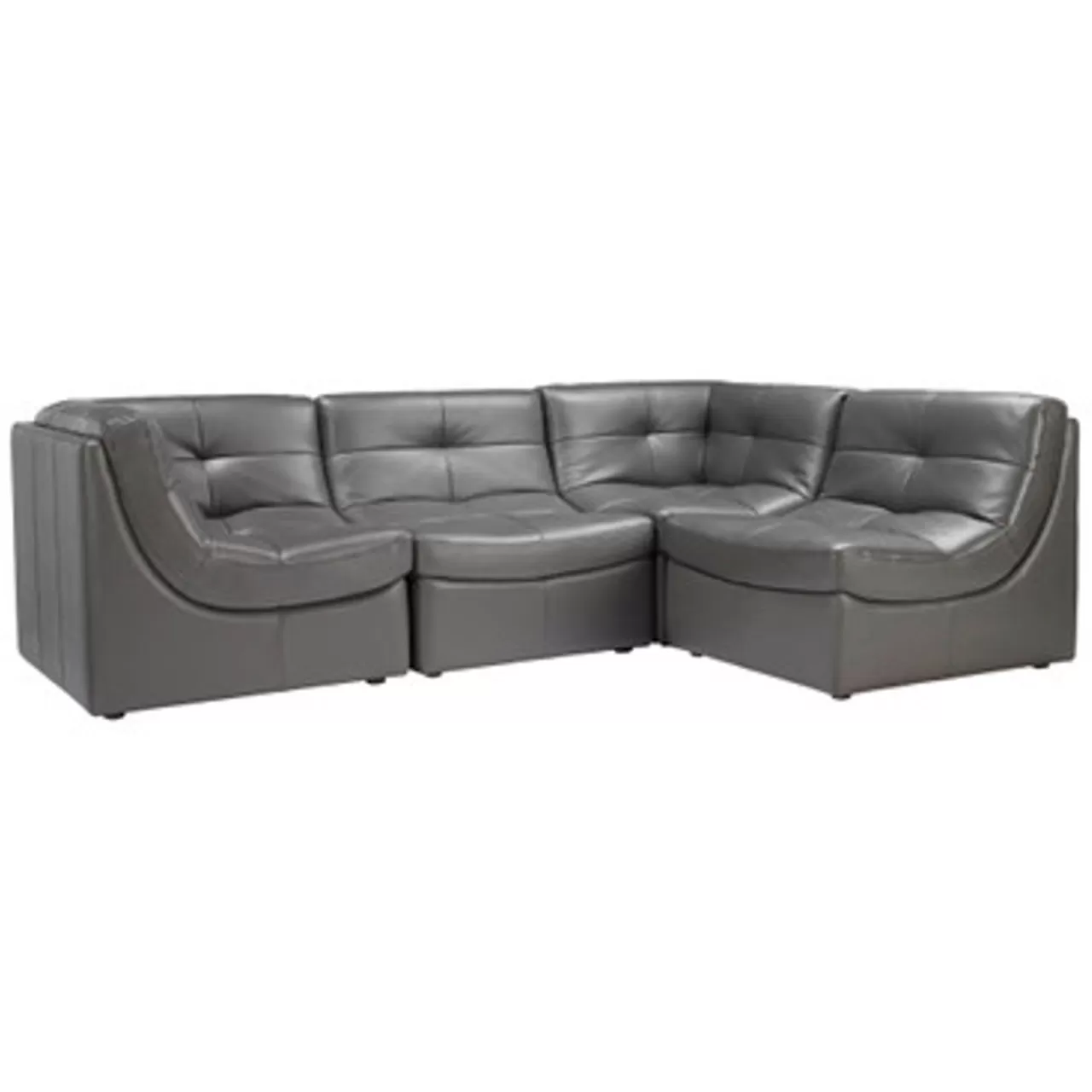 Z Gallerie Convo Leather Sectional - 4 PC> Sofas | Sectionals