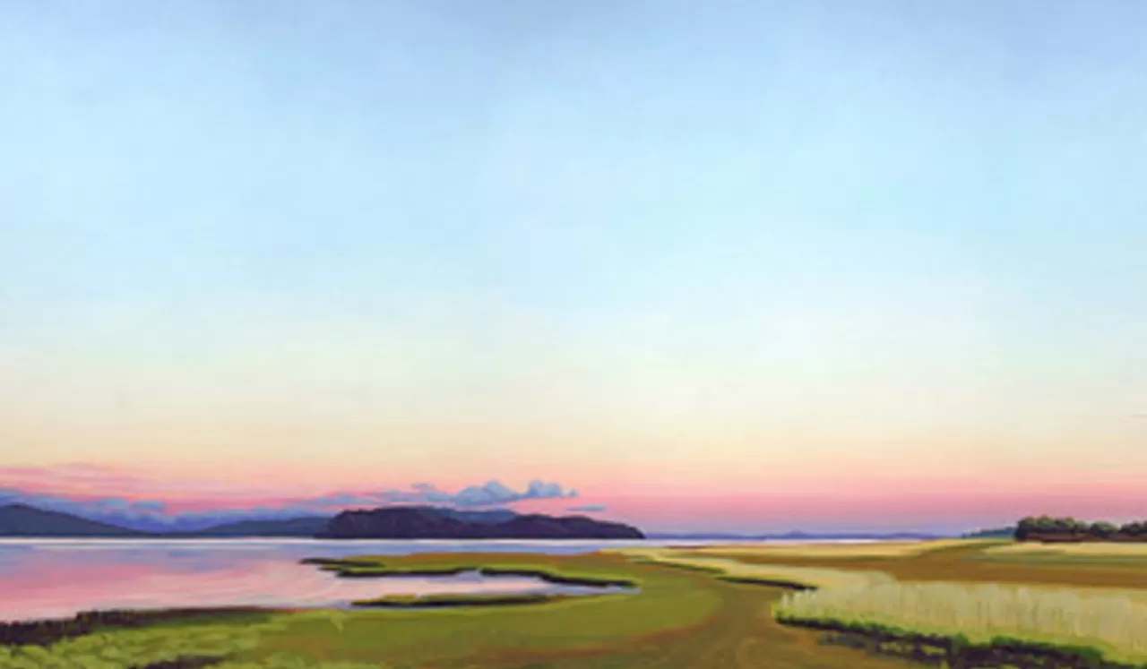 Z Gallerie Dusk Over The Bay> Canvas | Multi Colored