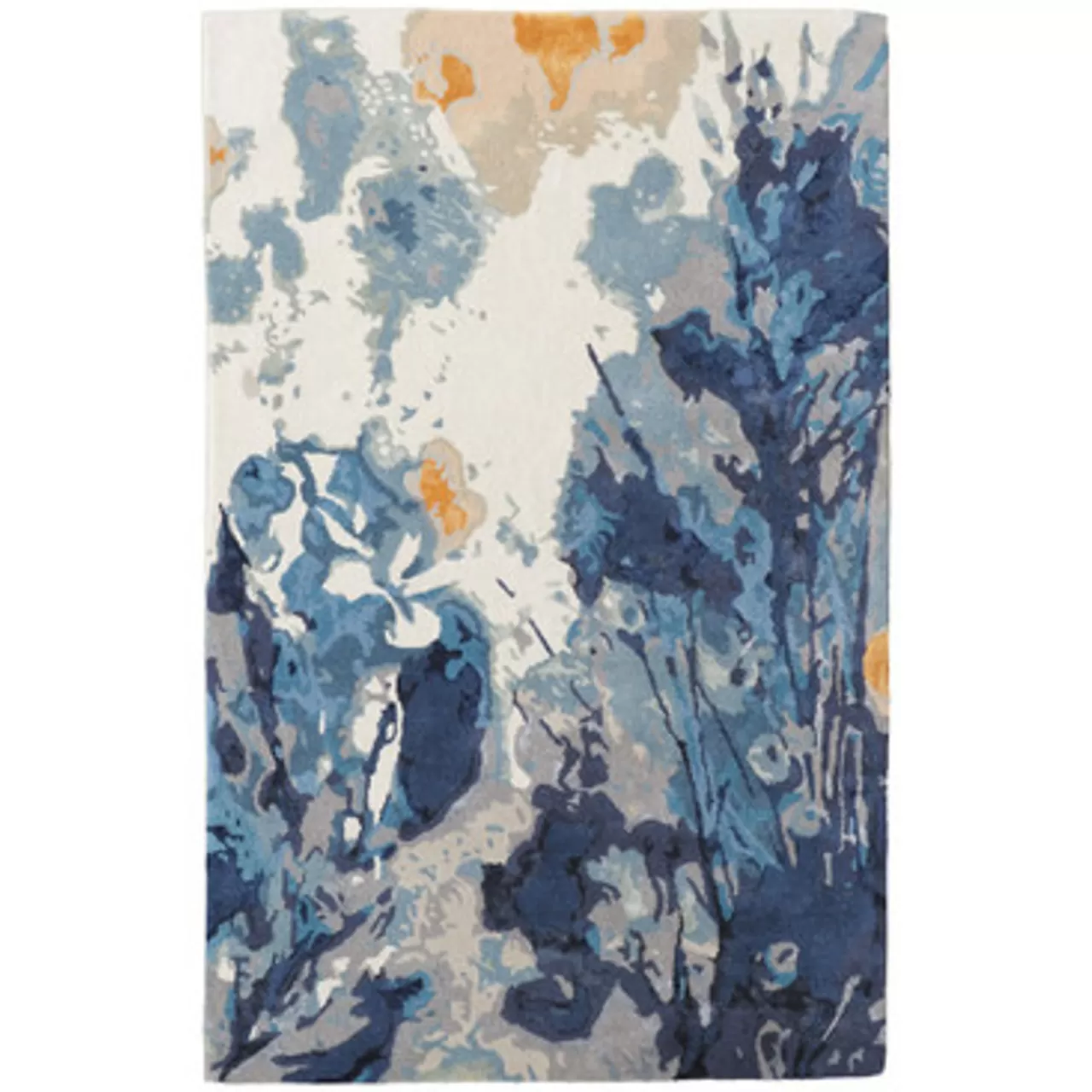 Z Gallerie Ellie Rug - Blue> Floral Rugs | Pattern Rugs