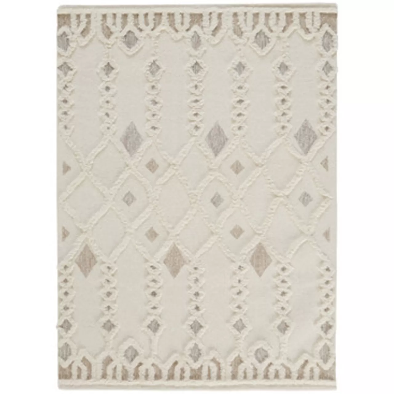 Z Gallerie Evie Rug - Ivory> Modern Rugs | Pattern Rugs