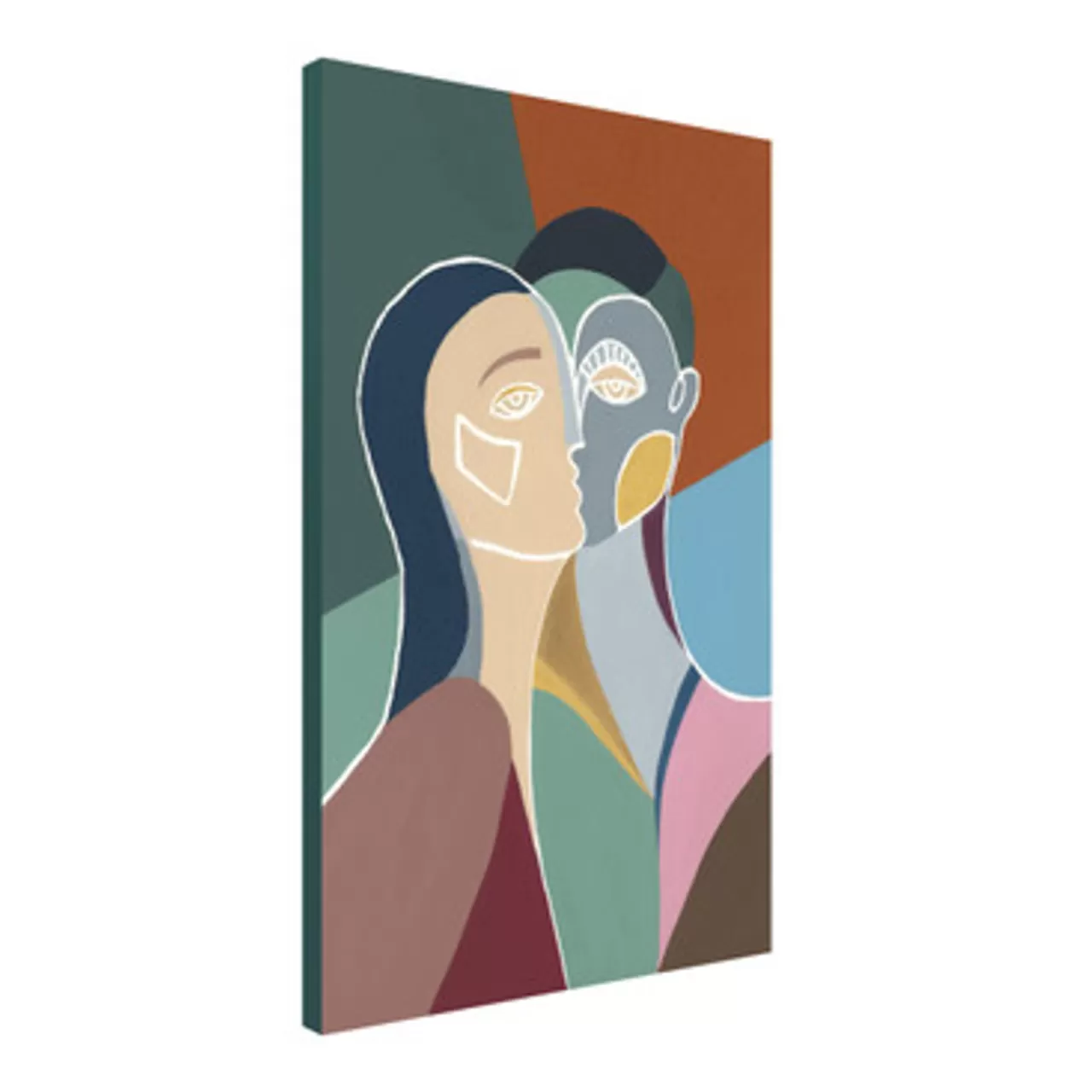 Z Gallerie Face To Face In Love> Canvas | Multi Colored