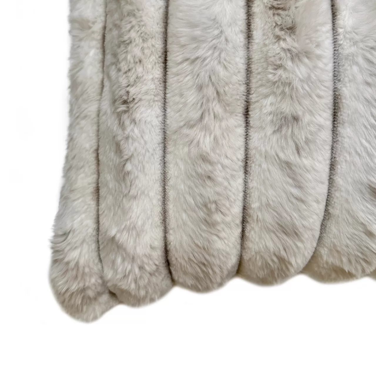 Z Gallerie Fur Channel 20" -  Ivory> Textile Sale | Faux Fur Pillows