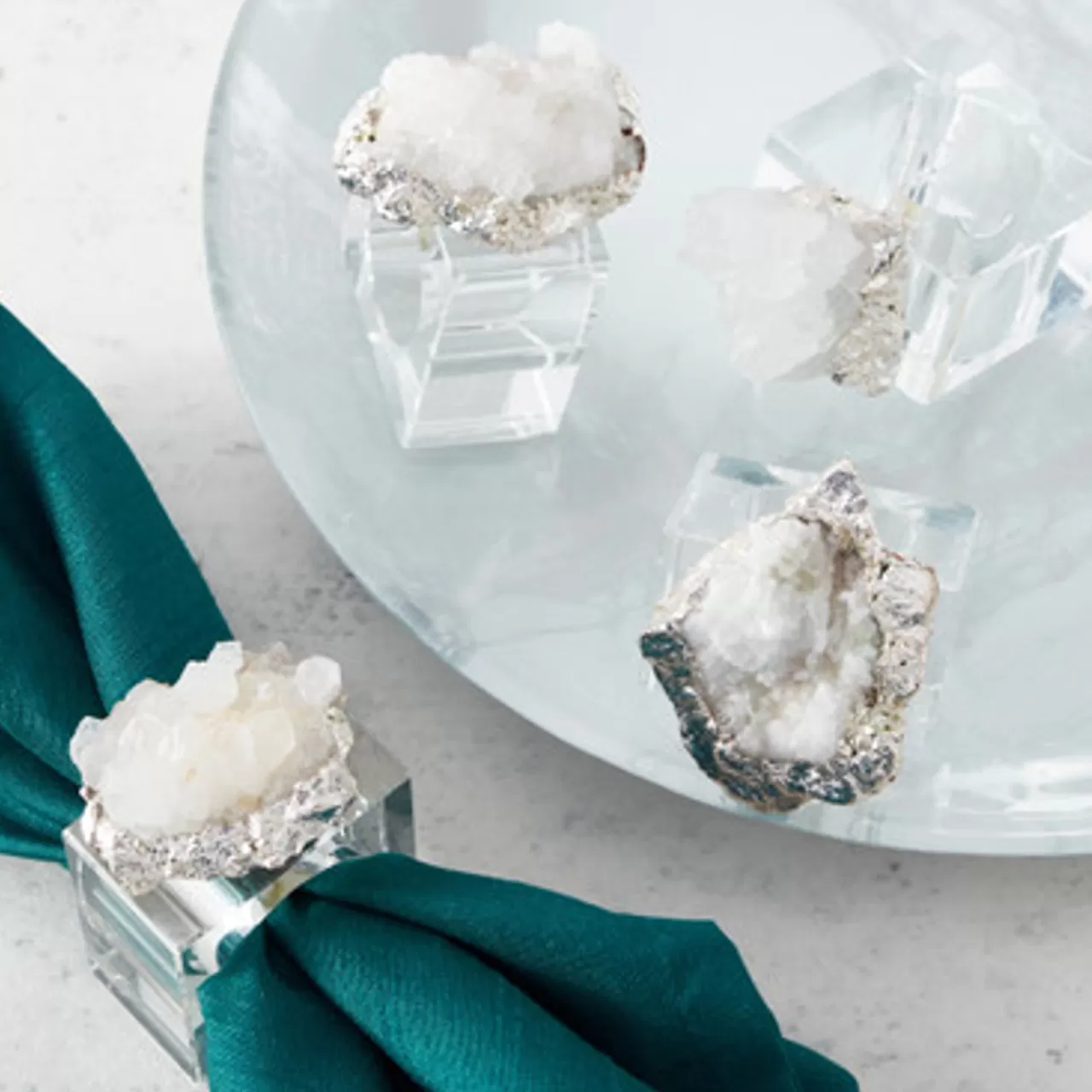 Z Gallerie Geode Napkin Ring - Set of 4> Tabletop Sale | Décor Sale