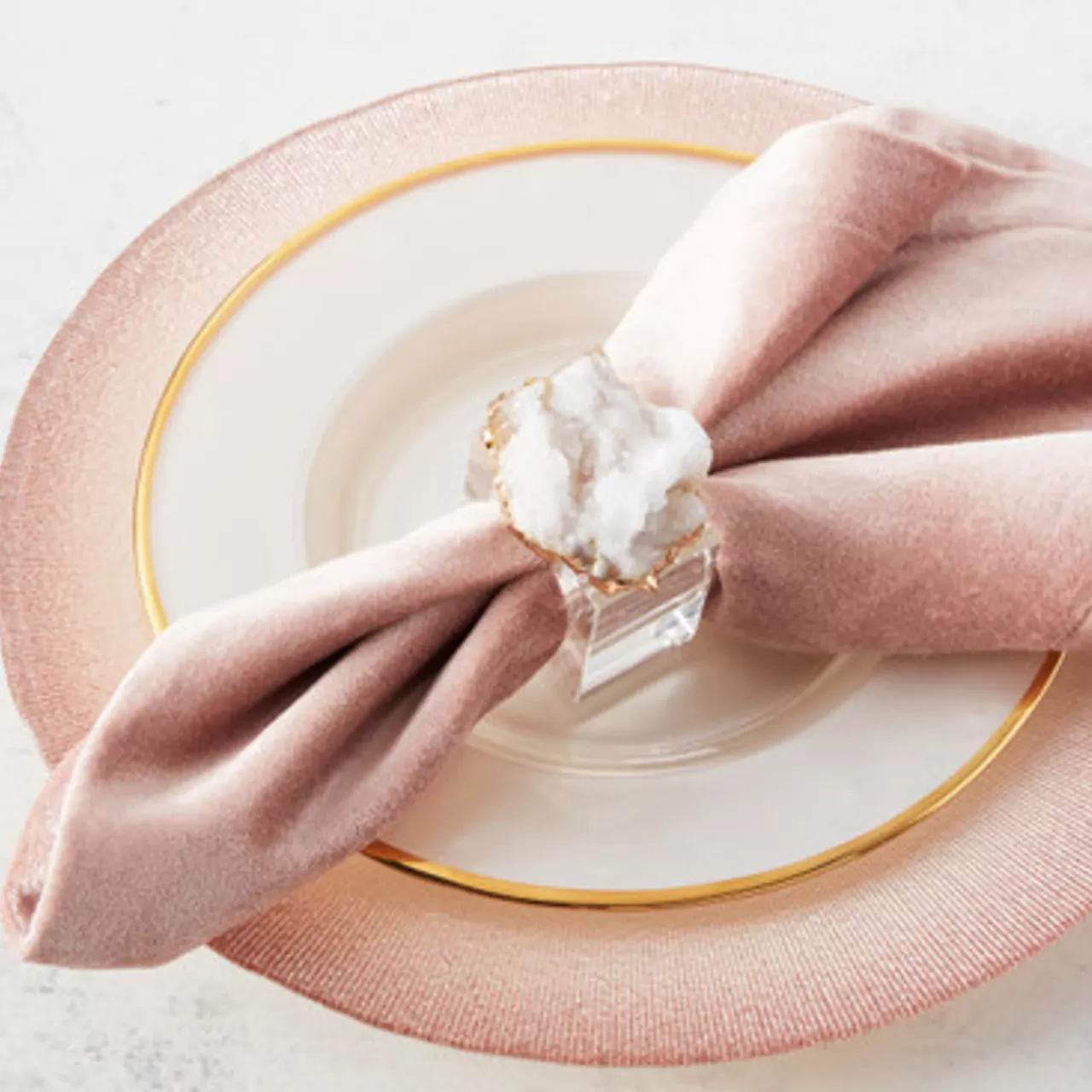 Z Gallerie Geode Napkin Ring - Set of 4> Tabletop Sale | Décor Sale