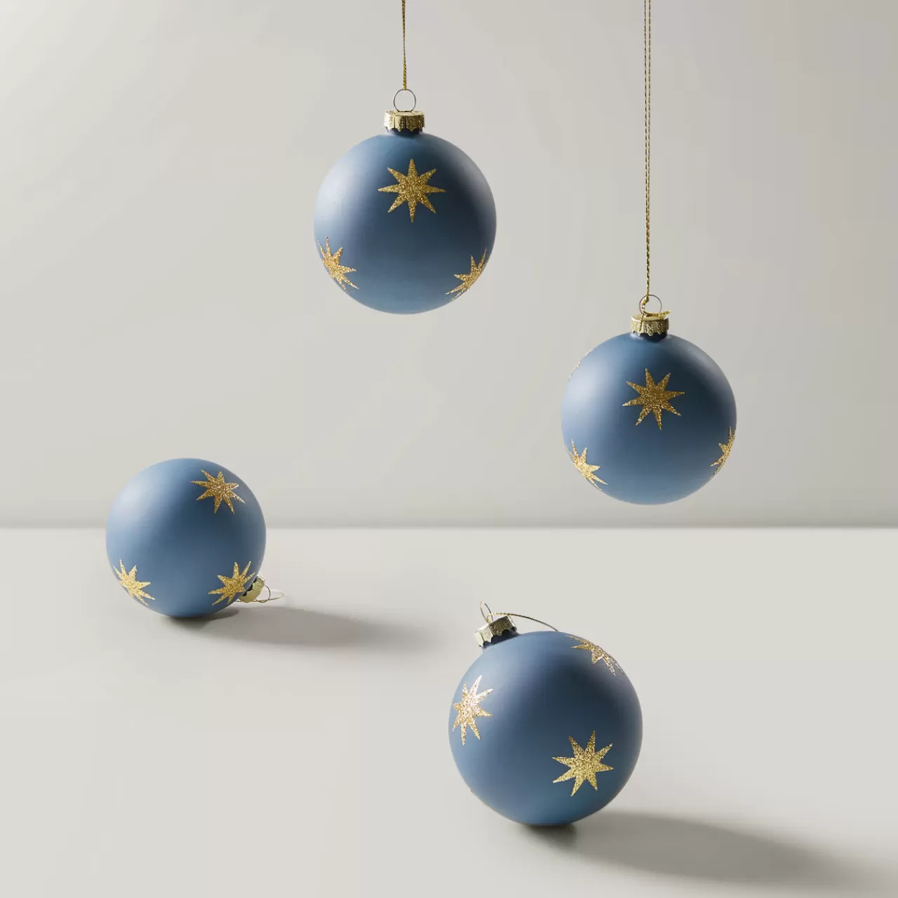 Z Gallerie Glittered Stars Ornament - Set of 4> Ornaments | Décor Sale