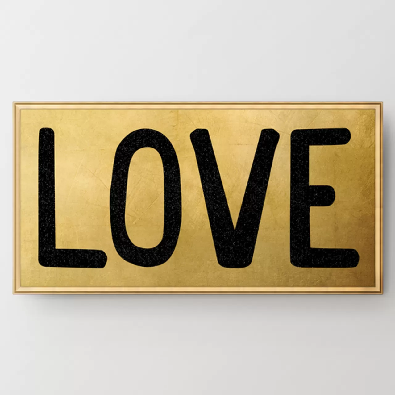 Z Gallerie Golden Love> Canvas | Black