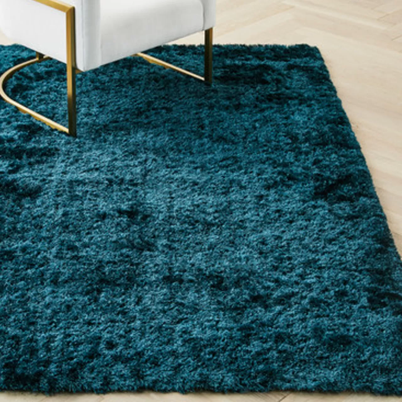 Z Gallerie Indochine Rug - Cerulean> Solid Rugs | Living Room Rugs