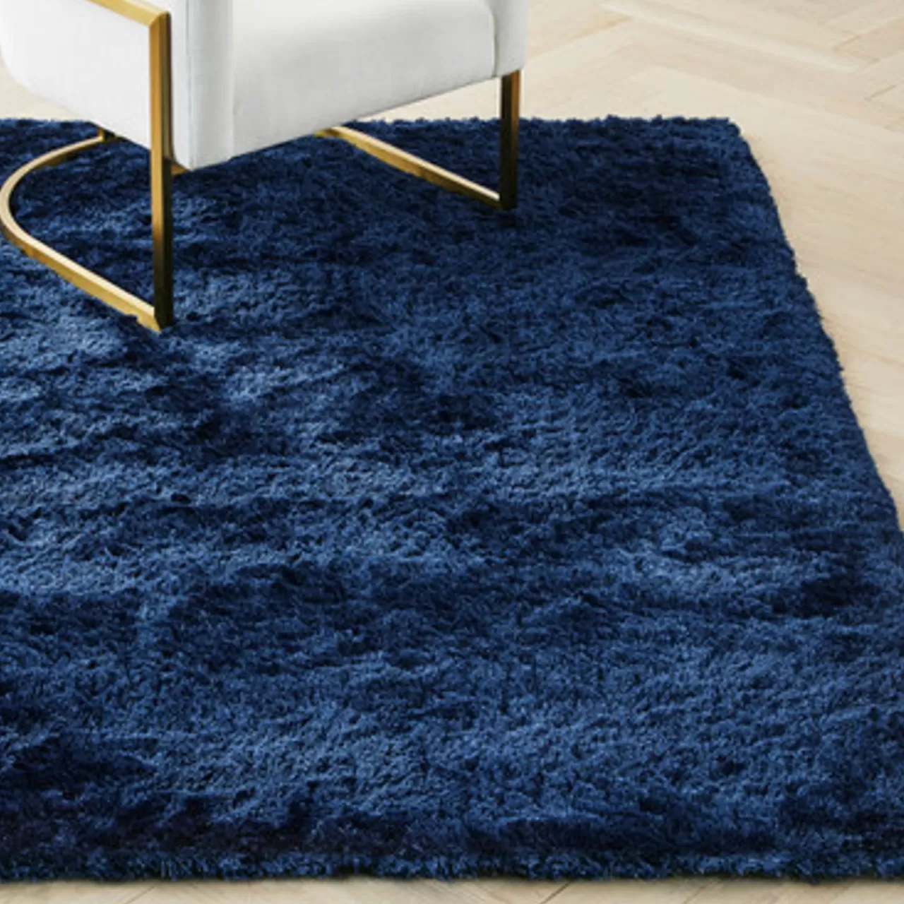 Z Gallerie Indochine Rug - Indigo> Solid Rugs | Living Room Rugs