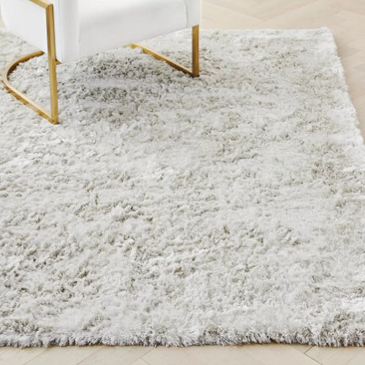 Z Gallerie Indochine Rug - White> Solid Rugs | Living Room Rugs