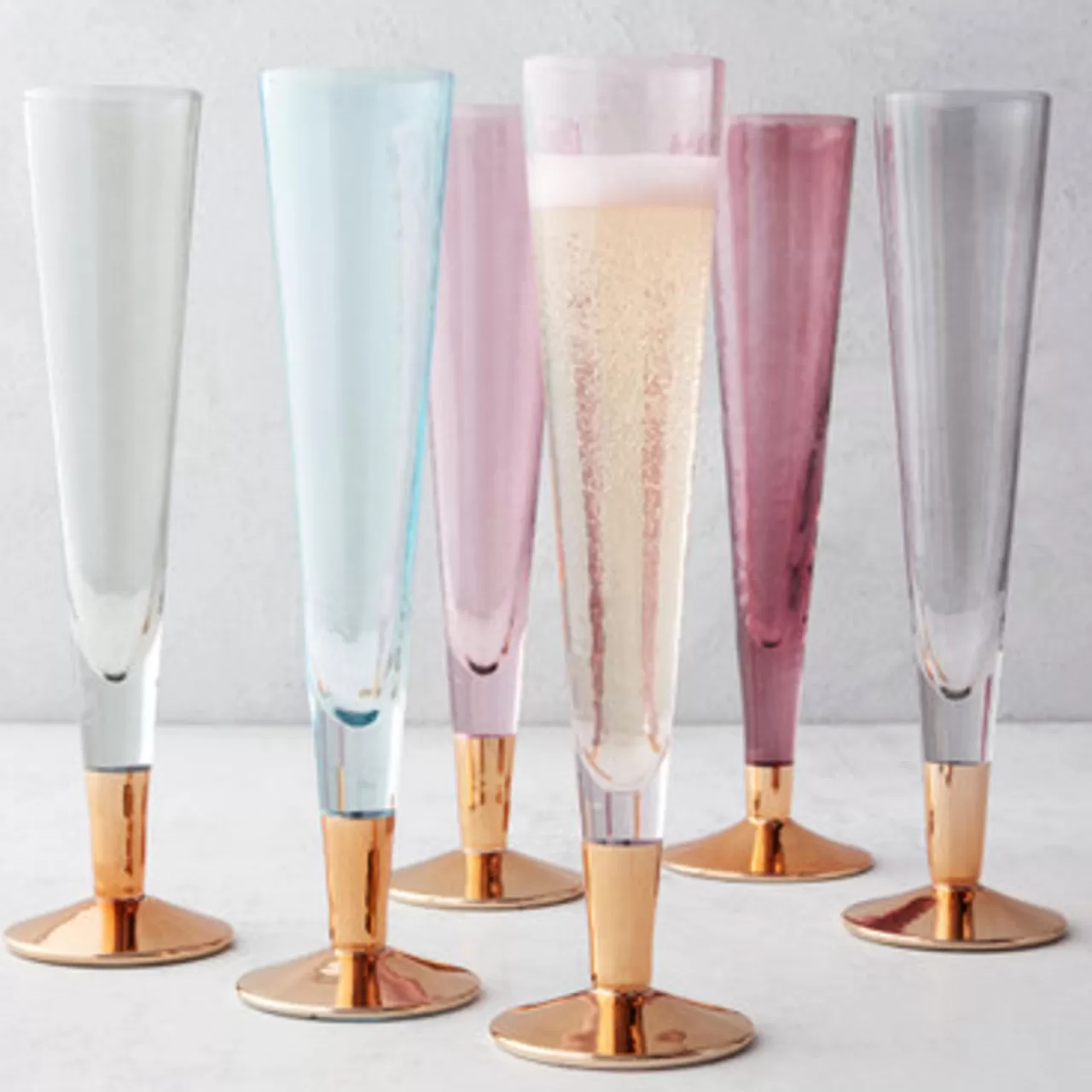 Z Gallerie Iris Flute - Set of 6> Barware & Entertaining | Tabletop Sale