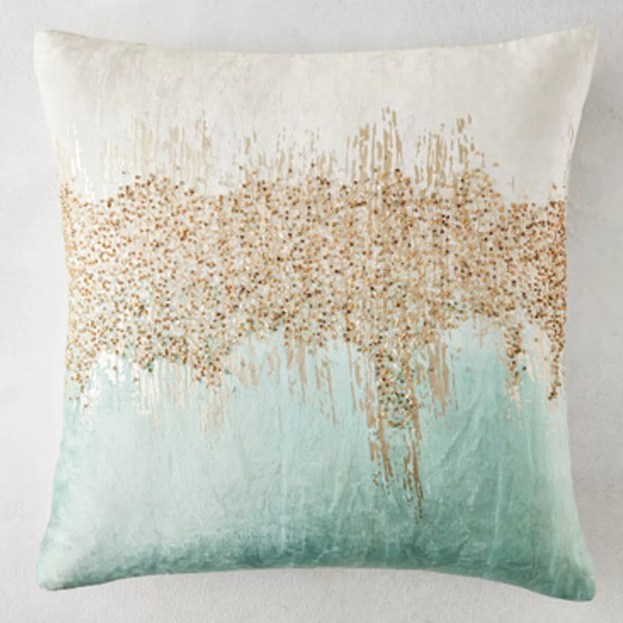 Z Gallerie Joie De Vivre Pillow 22" - Aqua> Textile Sale | Patterned Pillows