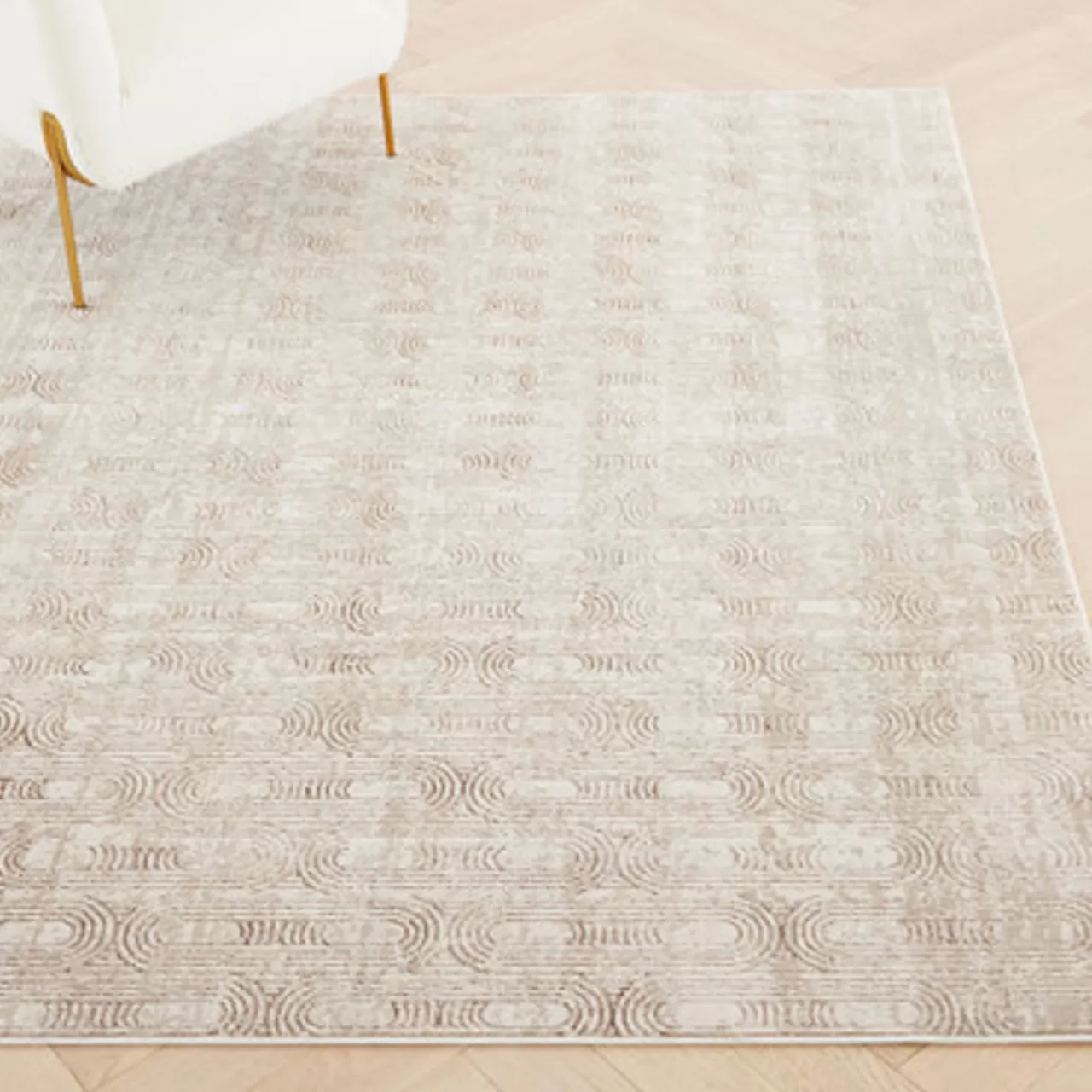 Z Gallerie Josephine Rug - Taupe/Cream> Pattern Rugs | Textile Sale