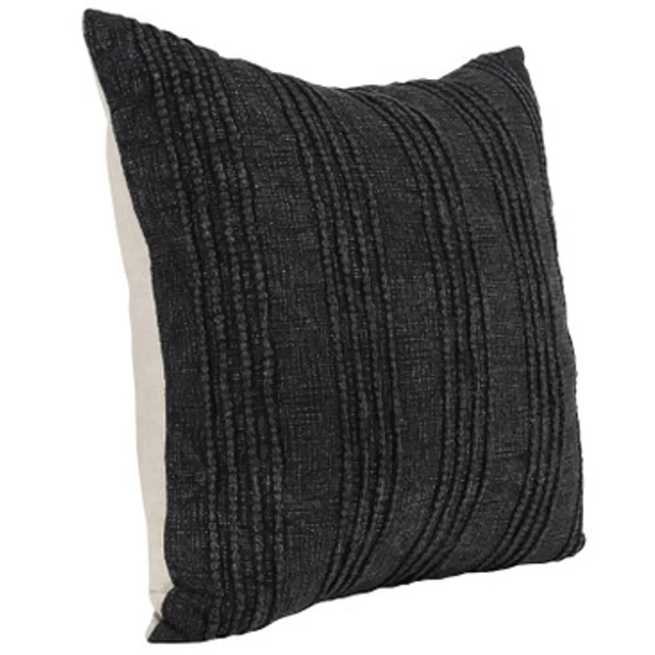 Z Gallerie Kyrie Pillow 22" - Black> Textile Sale | Solid Pillows