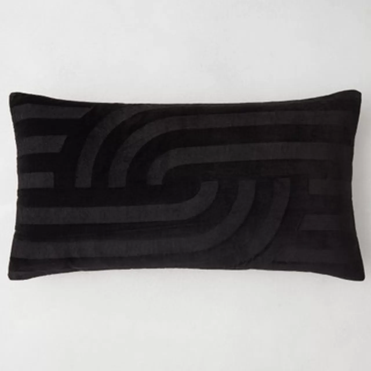 Z Gallerie Linus Lumbar Pillow - Black> Textile Sale | Pillows