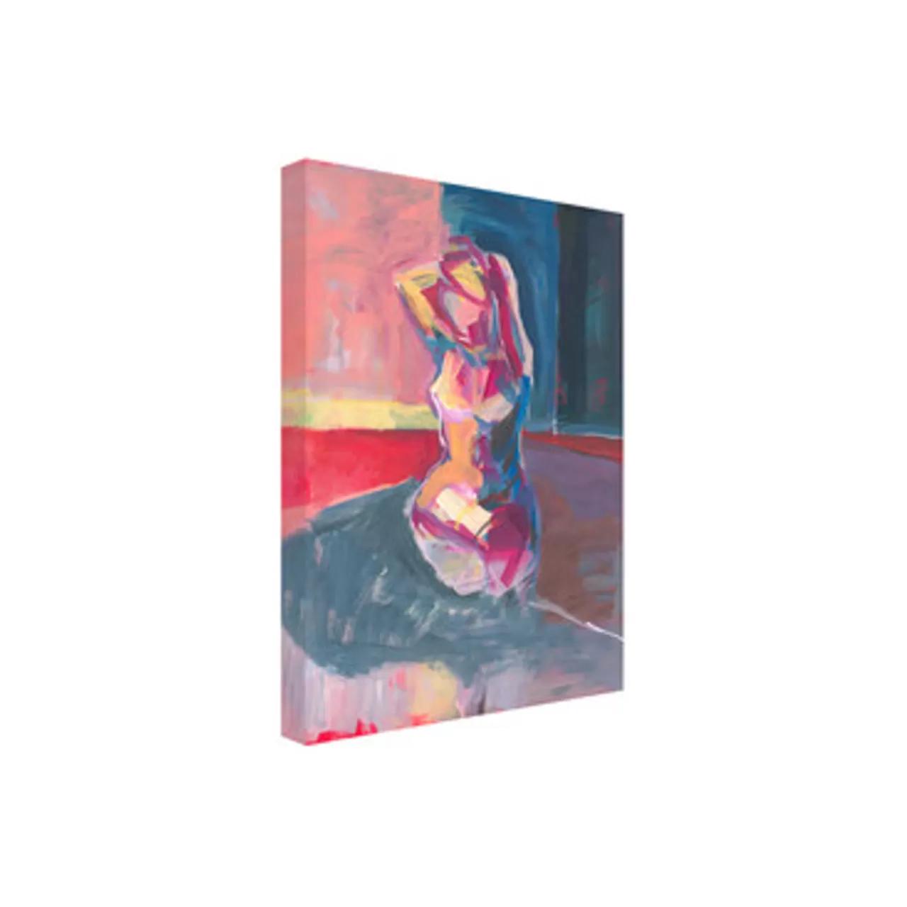 Z Gallerie Magenta Figures III> Canvas | Multi Colored