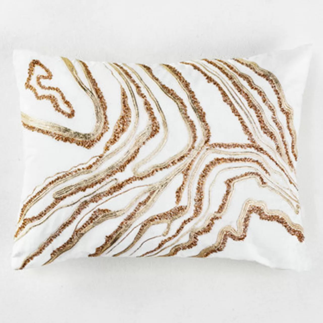 Z Gallerie Marble Marvel Lumbar Pillow - Ivory> Textile Sale | Patterned Pillows