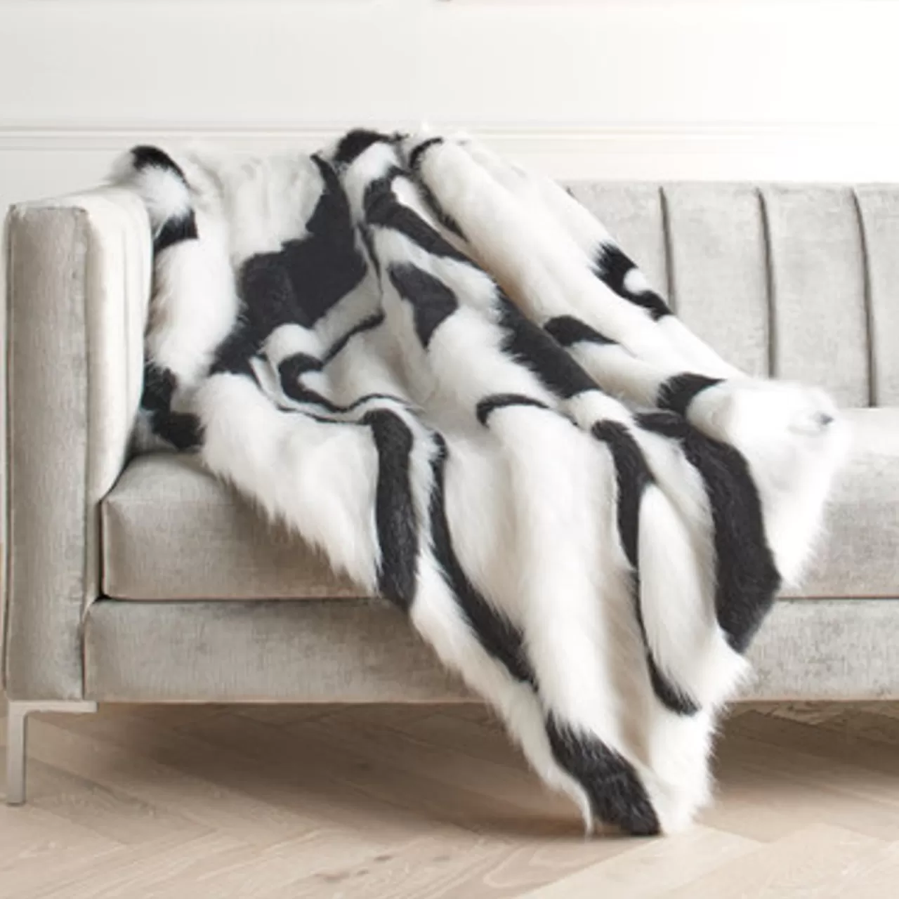 Z Gallerie Marble Oversized Throw - Black/White> Patterned Throws | Textile Sale