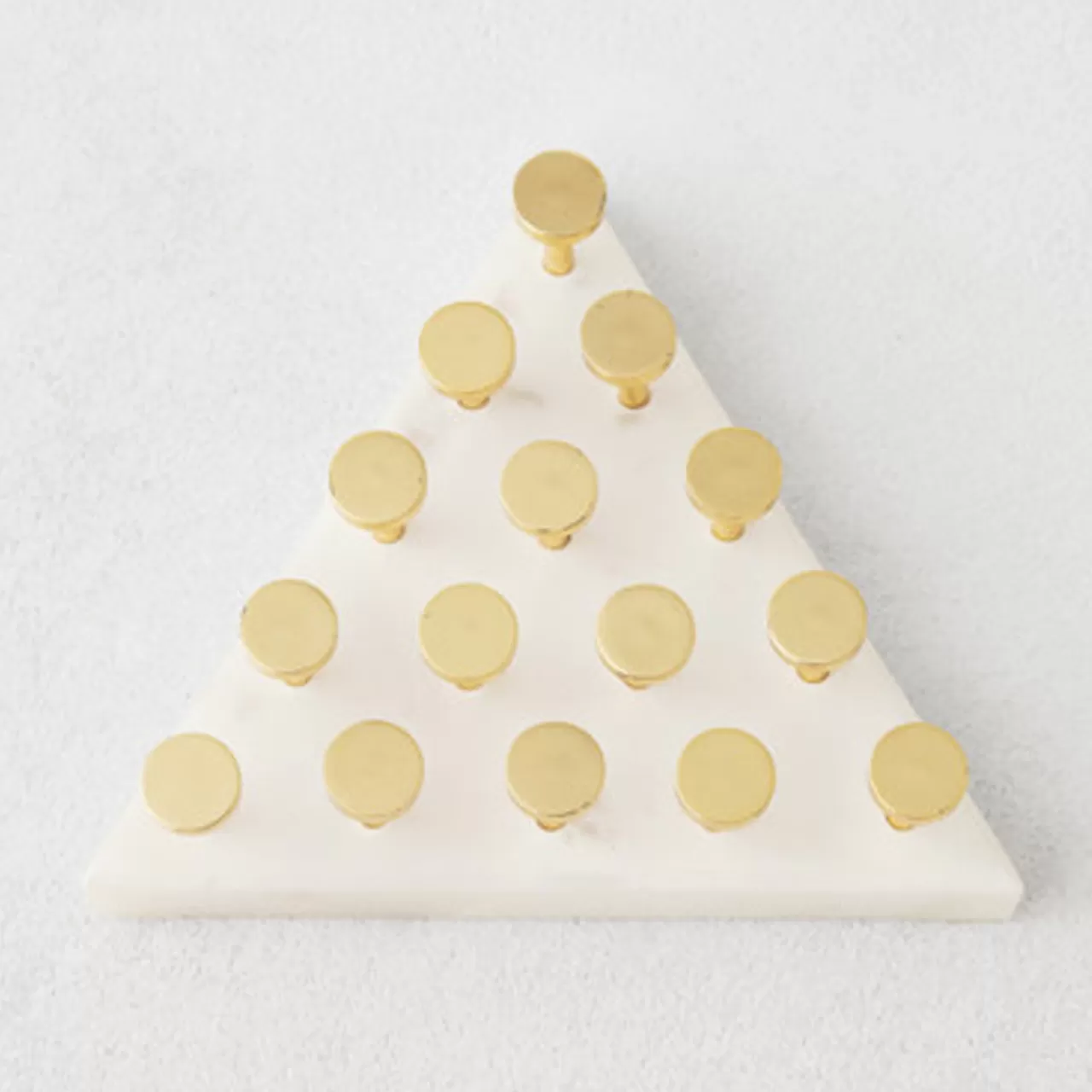 Z Gallerie Marble Triangle Peg Solitaire> Games | Décor Sale