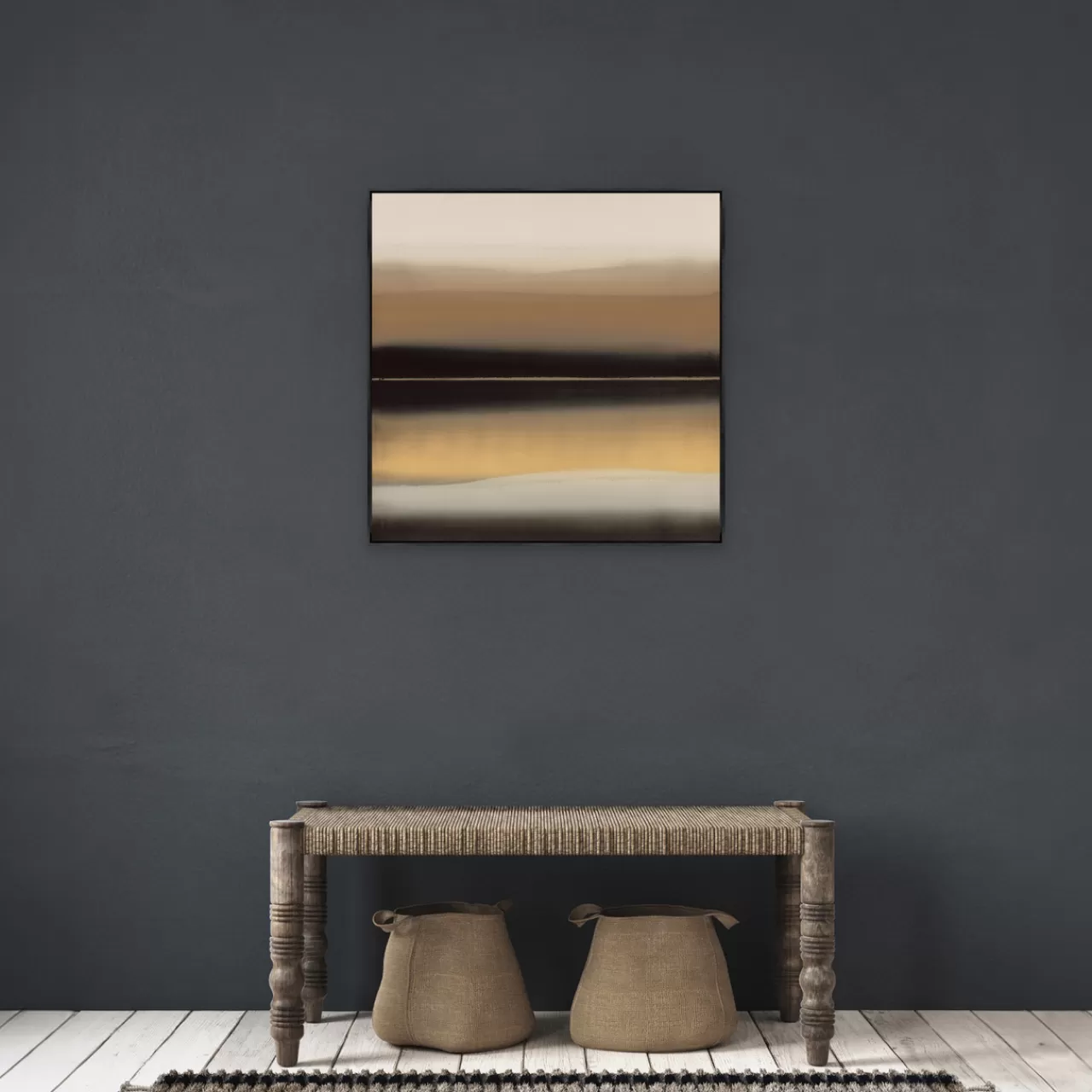 Z Gallerie Mellow Sunset I> Hand Painted | Framed Art