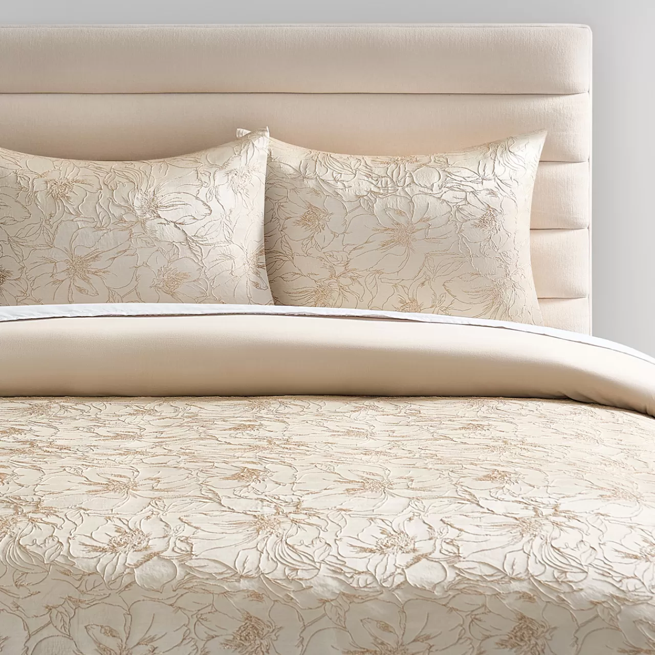 Z Gallerie Mimoza Bedding Set - Champagne> Printed Bedding | Duvets Covers & Shams