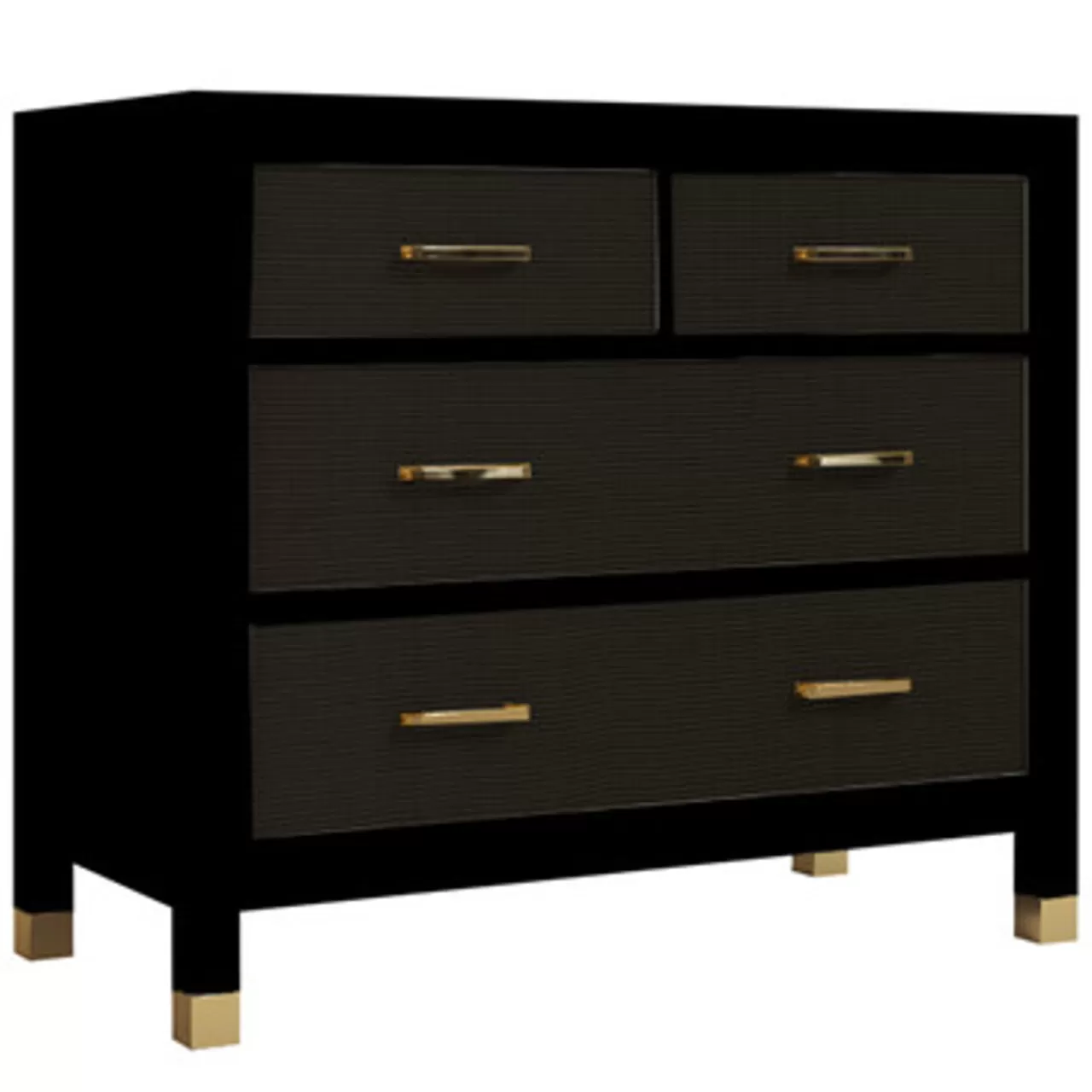 Z Gallerie Monterey 4 Drawer Dresser - Black> Dressers