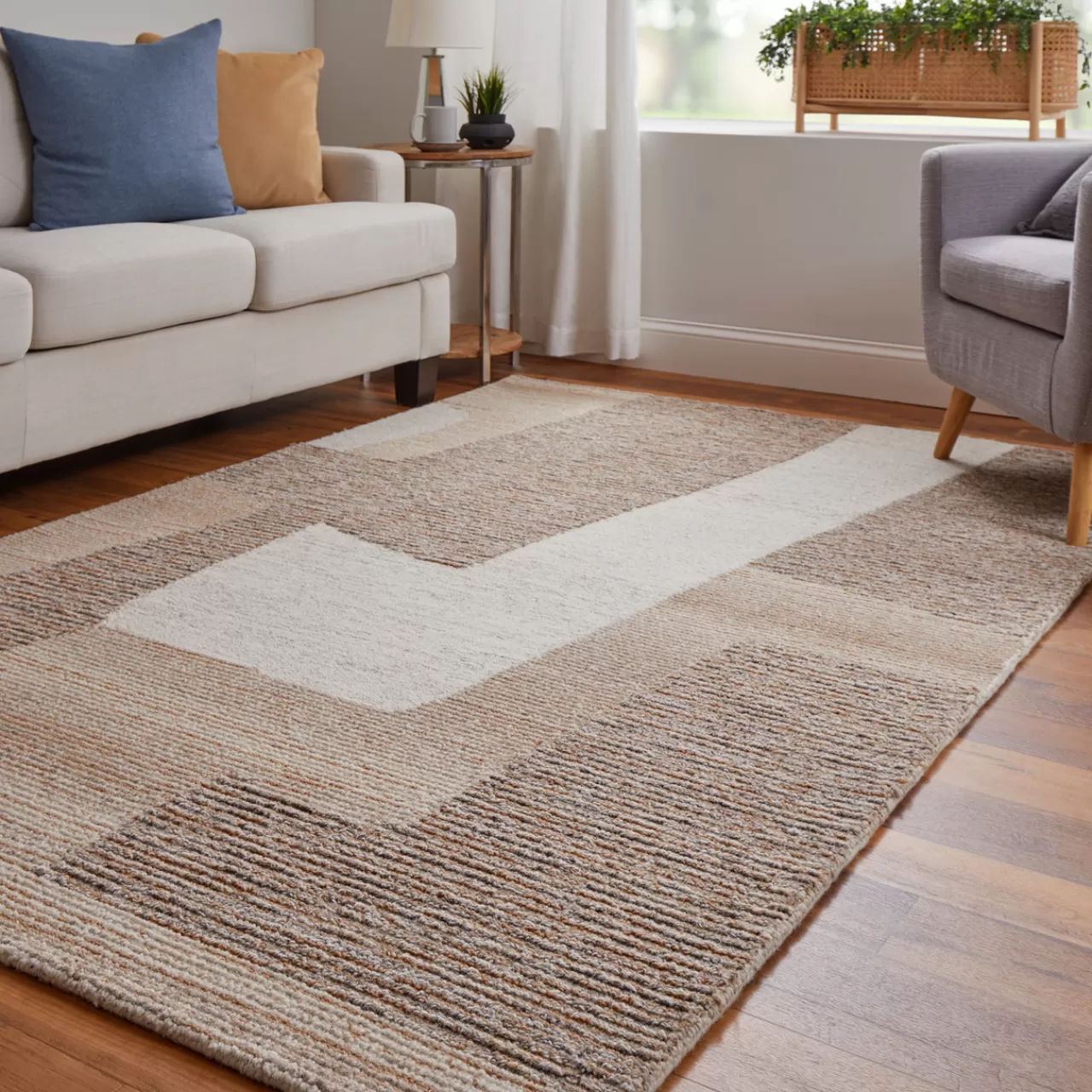 Z Gallerie Neel Rug - Beige/Brown> Modern Rugs | Pattern Rugs