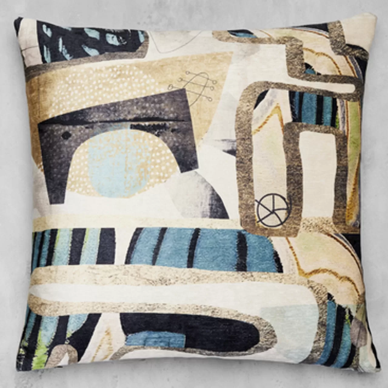 Z Gallerie Nikki Chu - Adwin Pillow 22" - Estate Blue> Textile Sale | Patterned Pillows