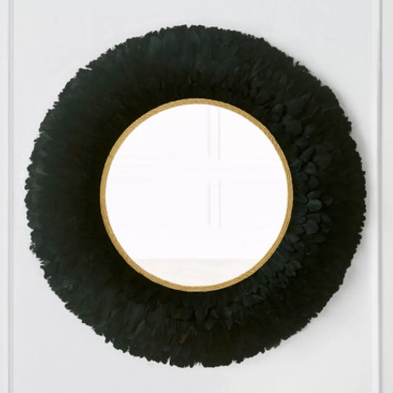 Z Gallerie Nikki Chu - Midnight Feather Mirror> Gift | Mirrors