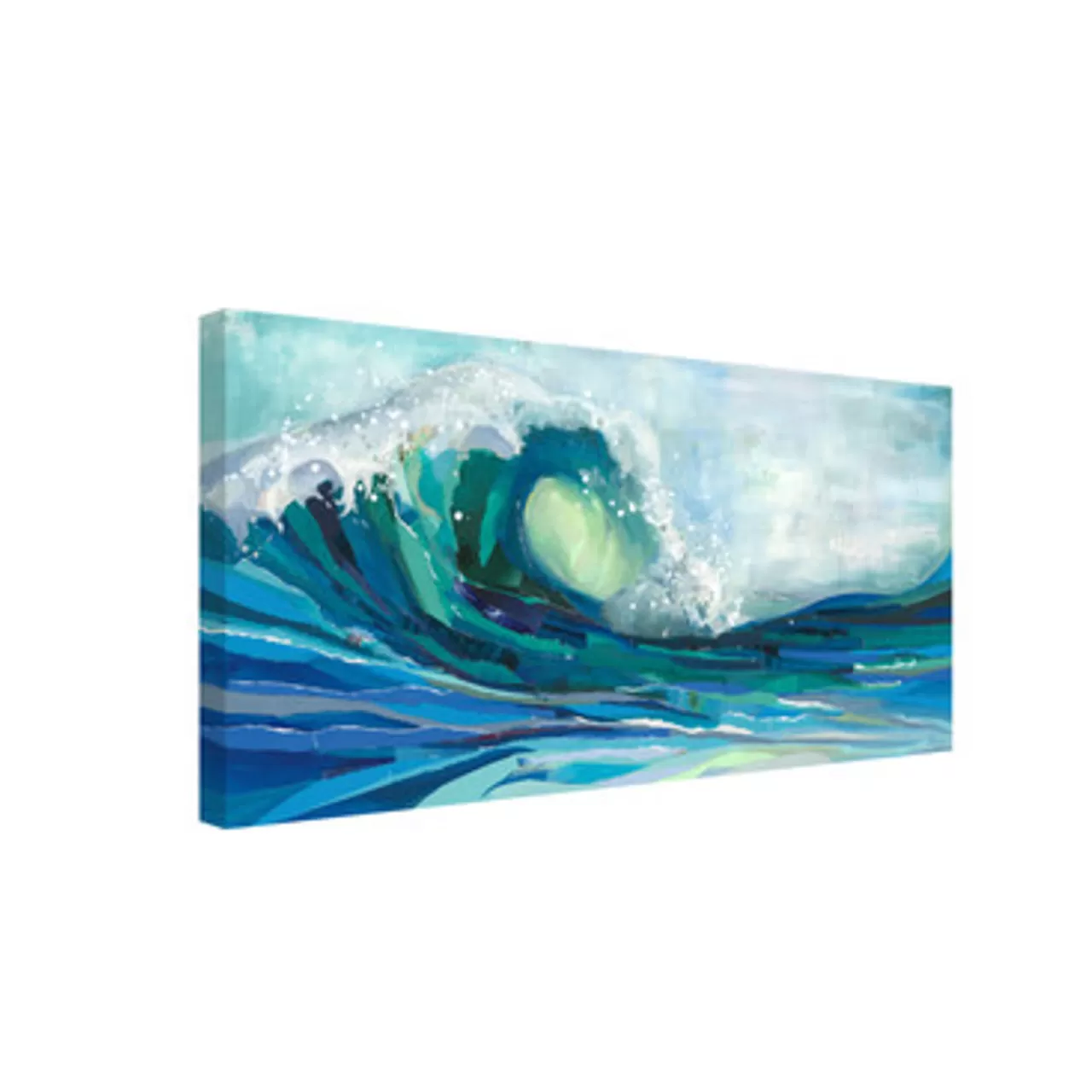 Z Gallerie Ocean Wave> Canvas | Blue