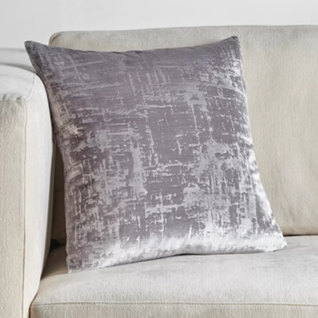 Z Gallerie Odeon Pillow 20" - Silver> Textile Sale | Solid Pillows