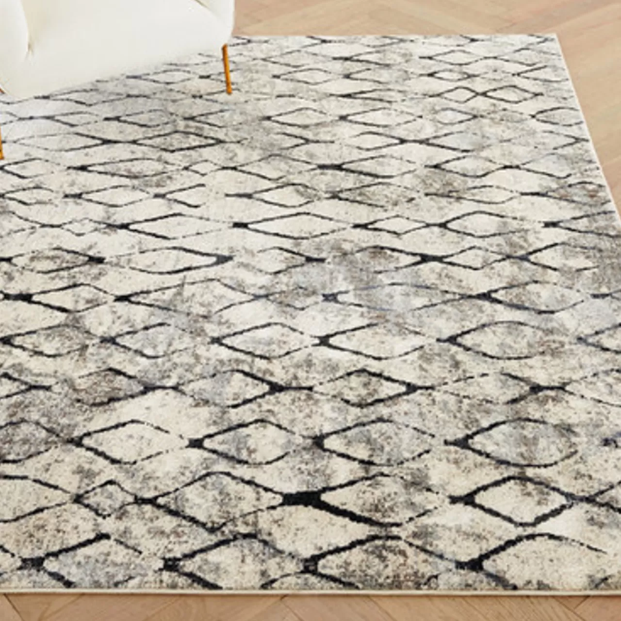 Z Gallerie Orla Rug - Sand/Grey> Pattern Rugs | Textile Sale