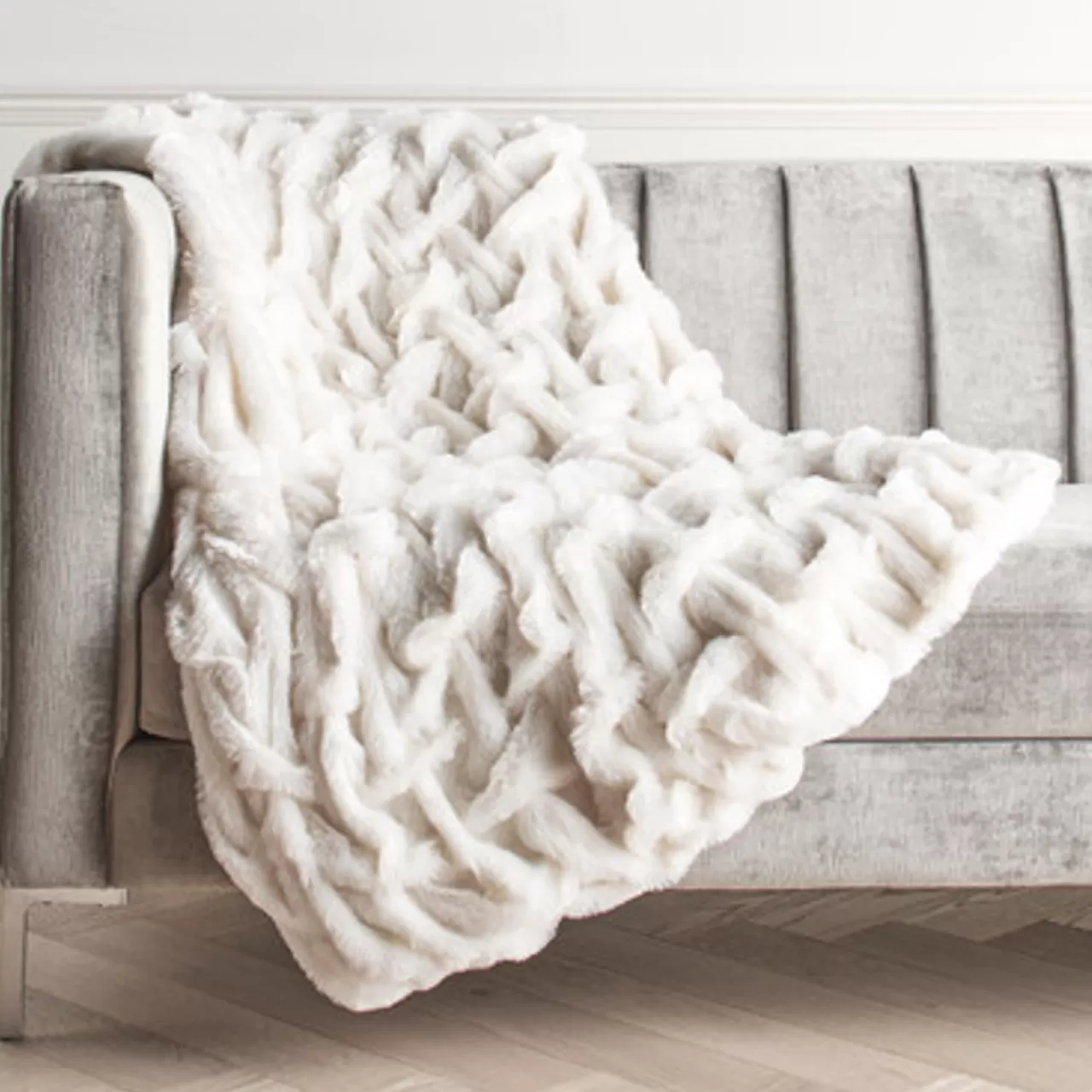 Z Gallerie Oslo Throw - White> Solid Throws | Textile Sale