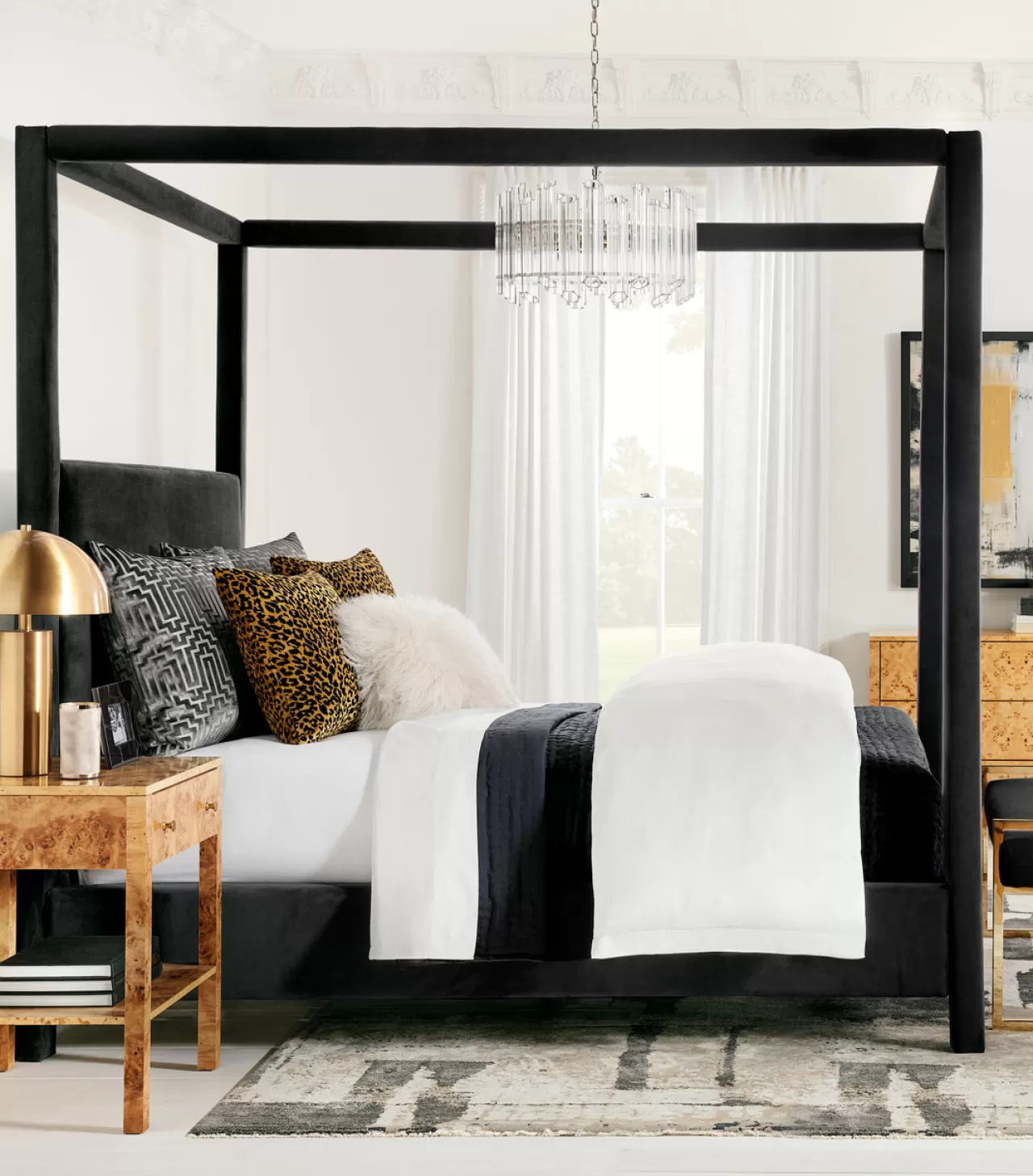 Z Gallerie Paloma Canopy Platform Bed> Canopy Beds