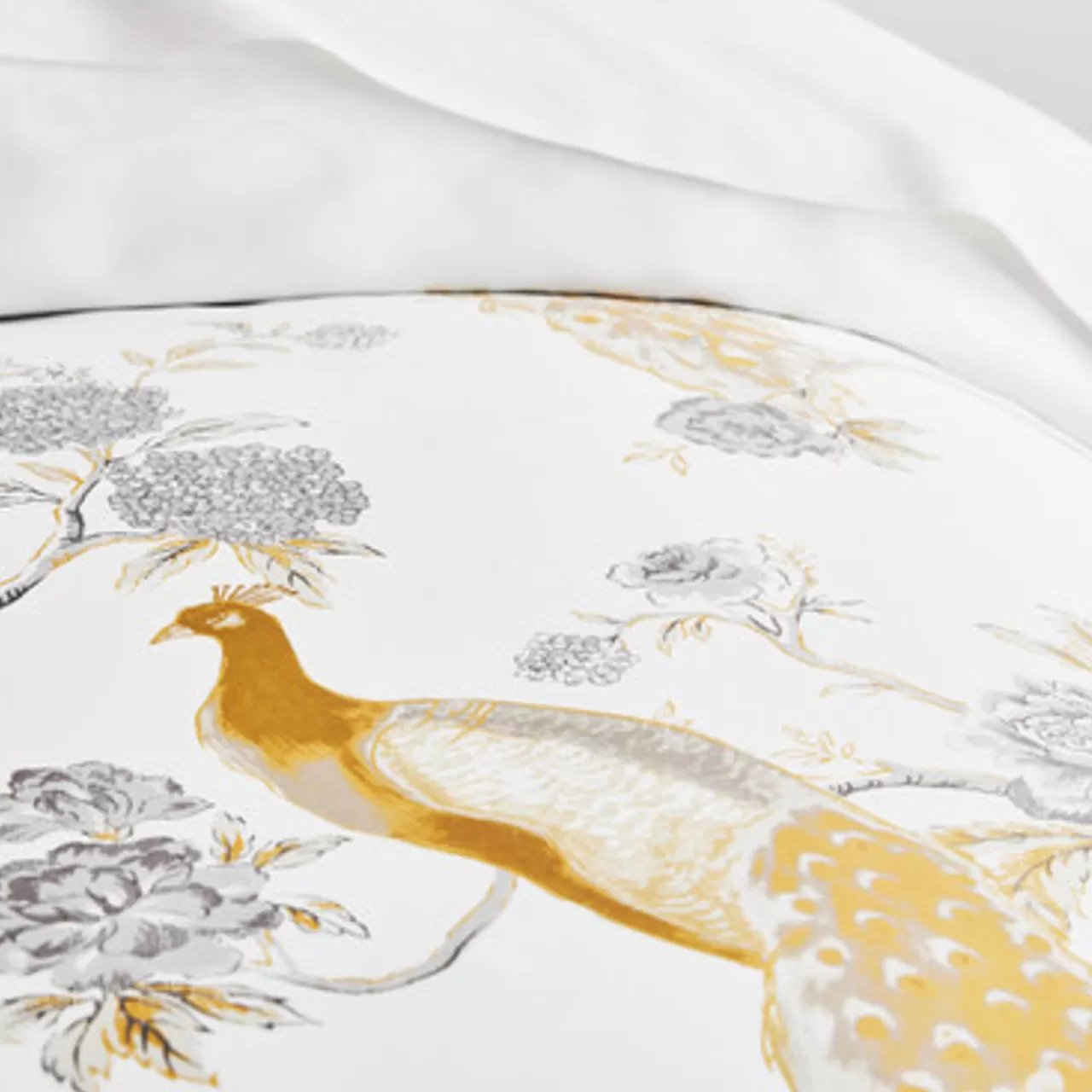 Z Gallerie Pavo Bedding - Ivory/Gold> Printed Bedding | Duvets Covers & Shams