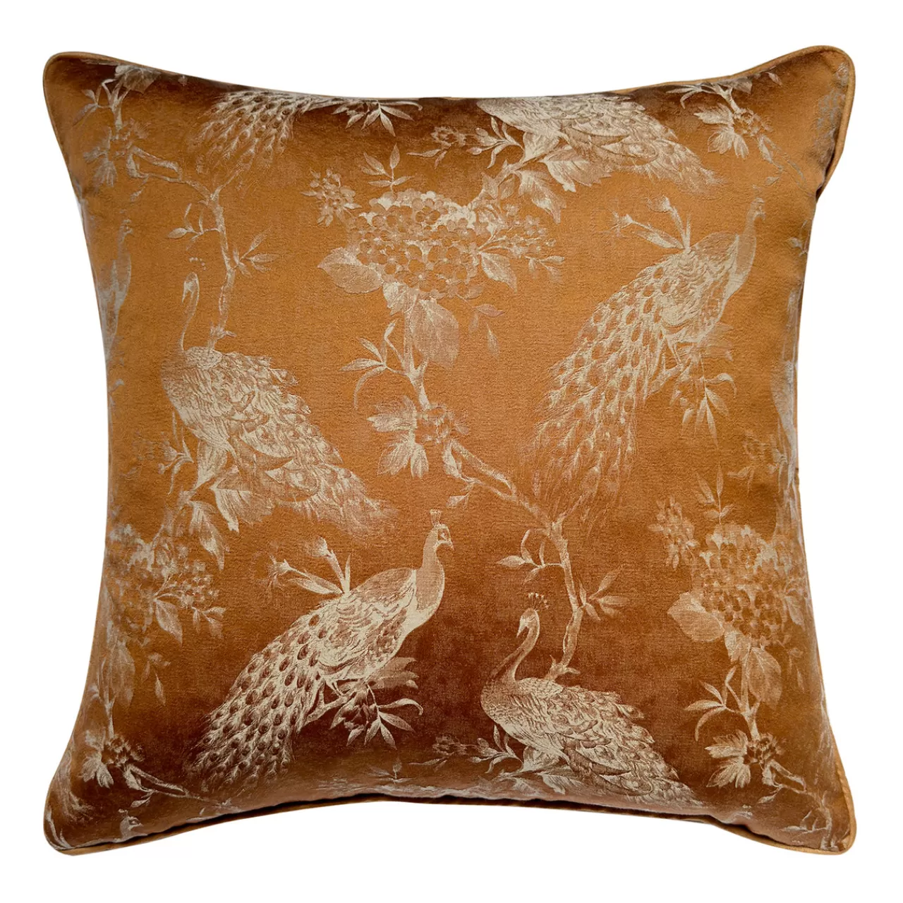 Z Gallerie Peacock Pillow 20" - Copper> Textile Sale | Novelty Pillows